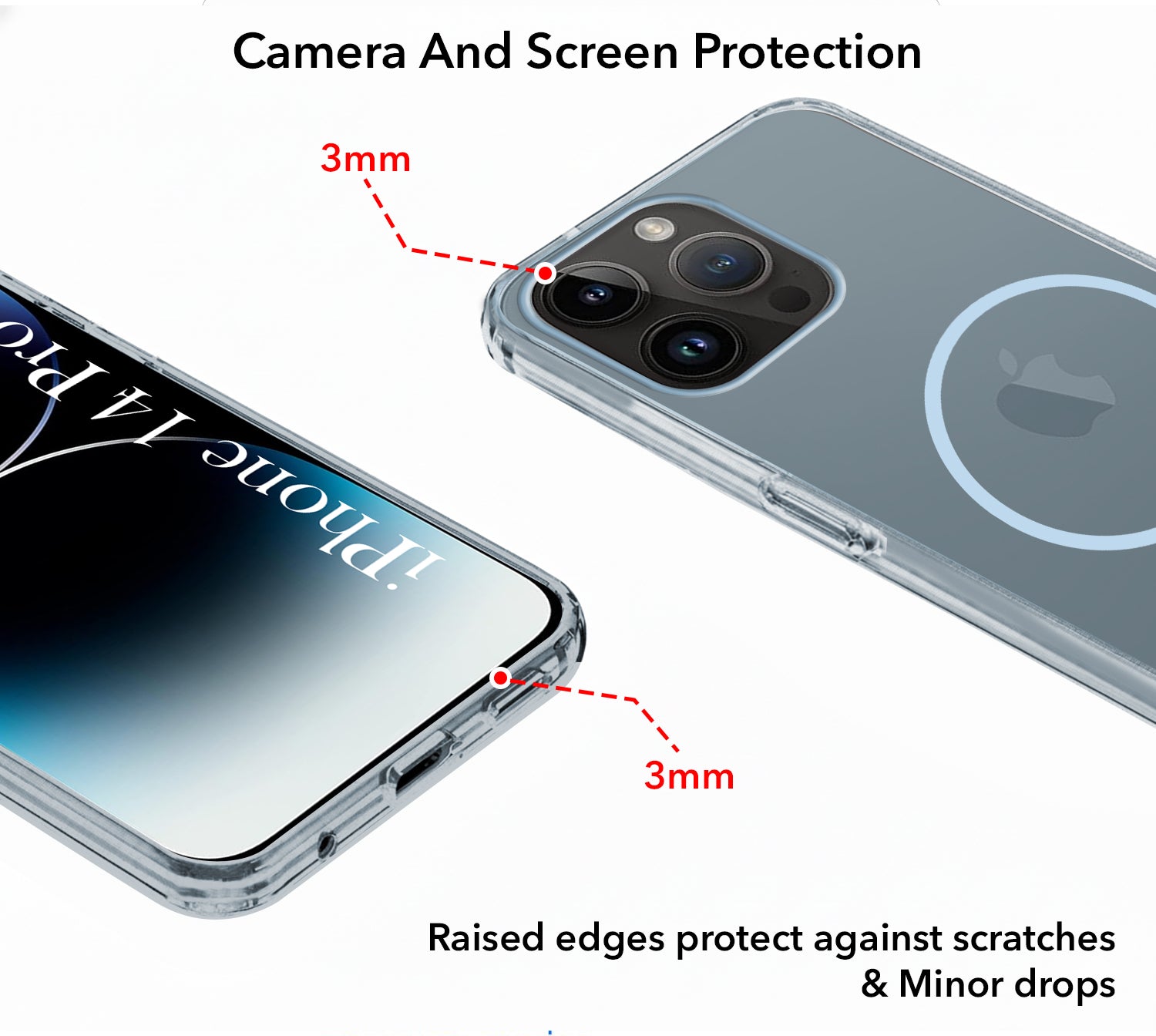 For Apple iPhone 14 Pro Max Back Cover Case Silicone (Slim Paper Thin | Camera Protection Bump | Minimalist Professional | Soft Flexible) "