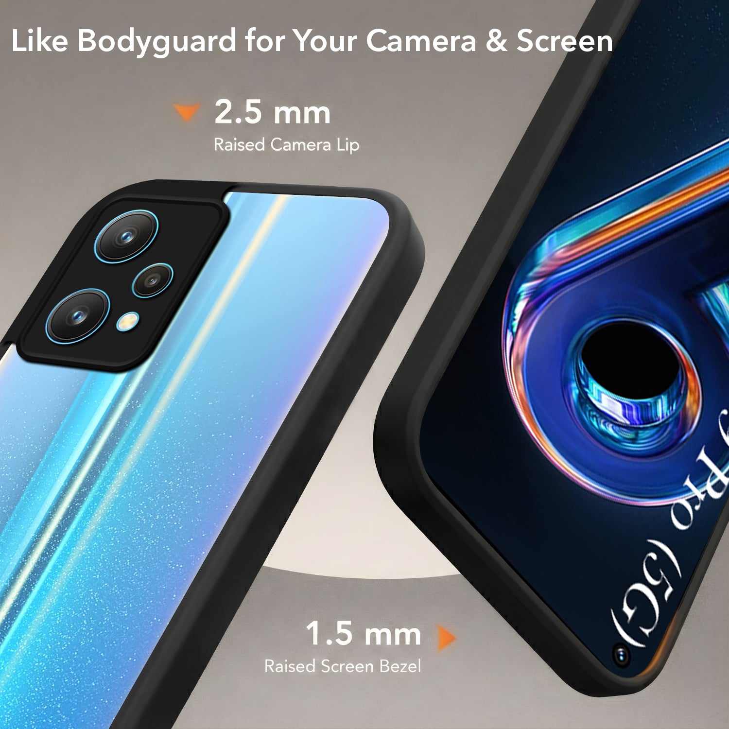 For Realme 9 Pro Back Cover Case (Built-in Stand | Lifetime Anti Yellow | Kickstand Shockproof | Camera Protection | MagSafe Compatible)
