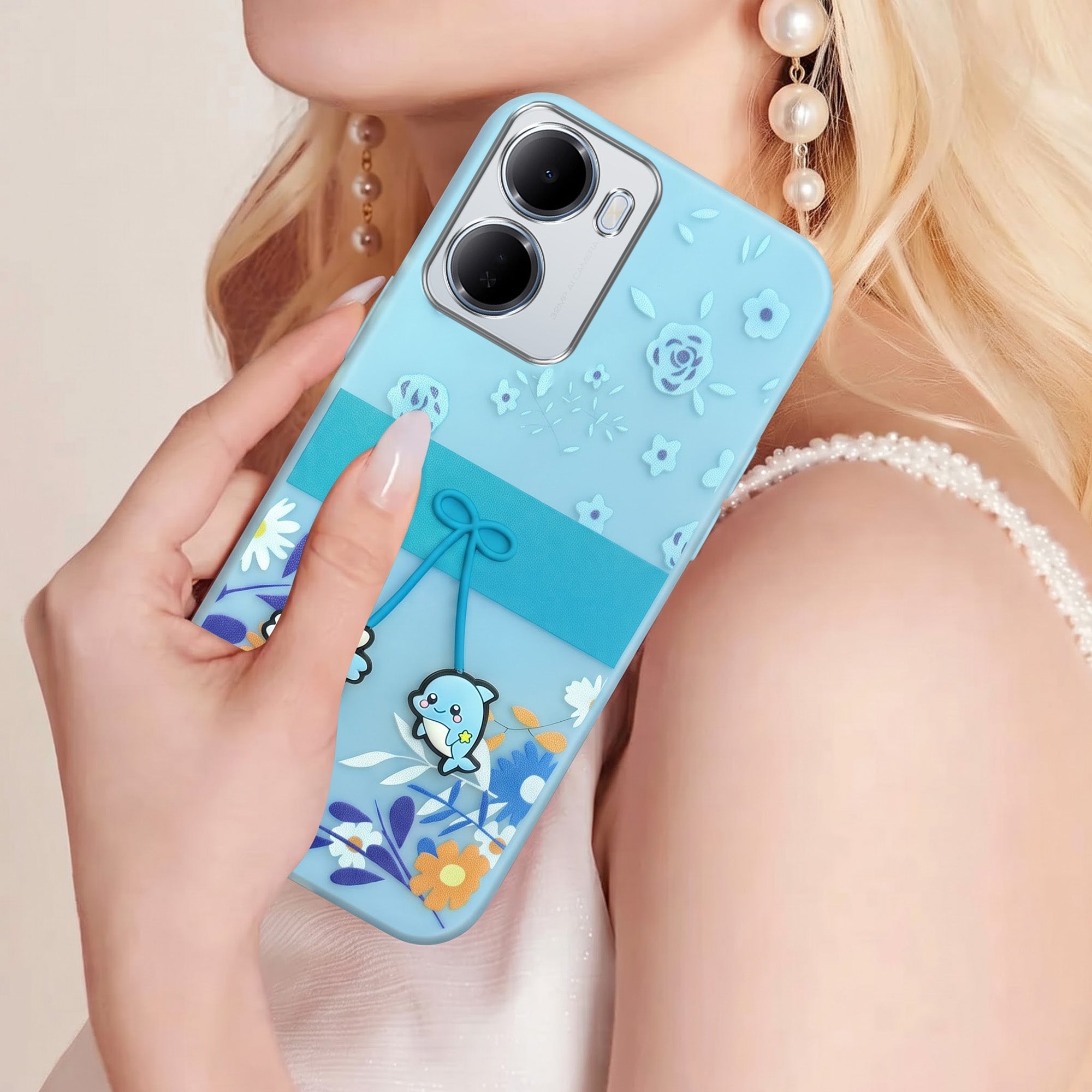 For Redmi 15A 5G Back Cover Case (3D Cute Cartoons | Hard Back Side Soft | Matte Premium Finish | HD Printing)