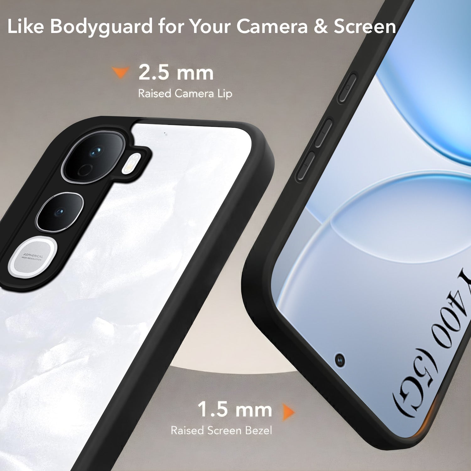 For Vivo Y400 Back Cover Case (Built-in Stand | Lifetime Anti Yellow | Kickstand Shockproof | Camera Protection | MagSafe Compatible)