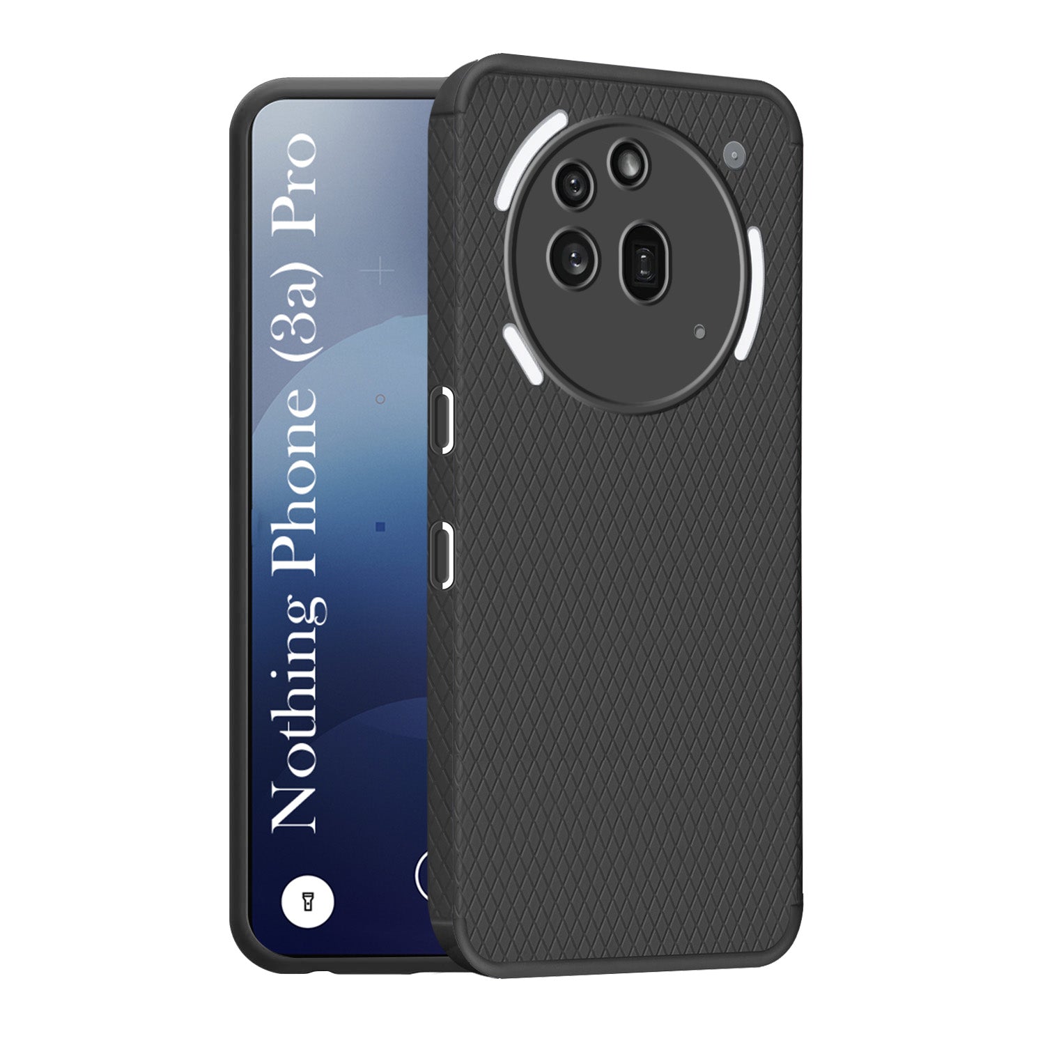 For Nothing Phone 3A Pro 5G Back Cover Case (Liquid Silicone | Side Grip | Camera Protection)