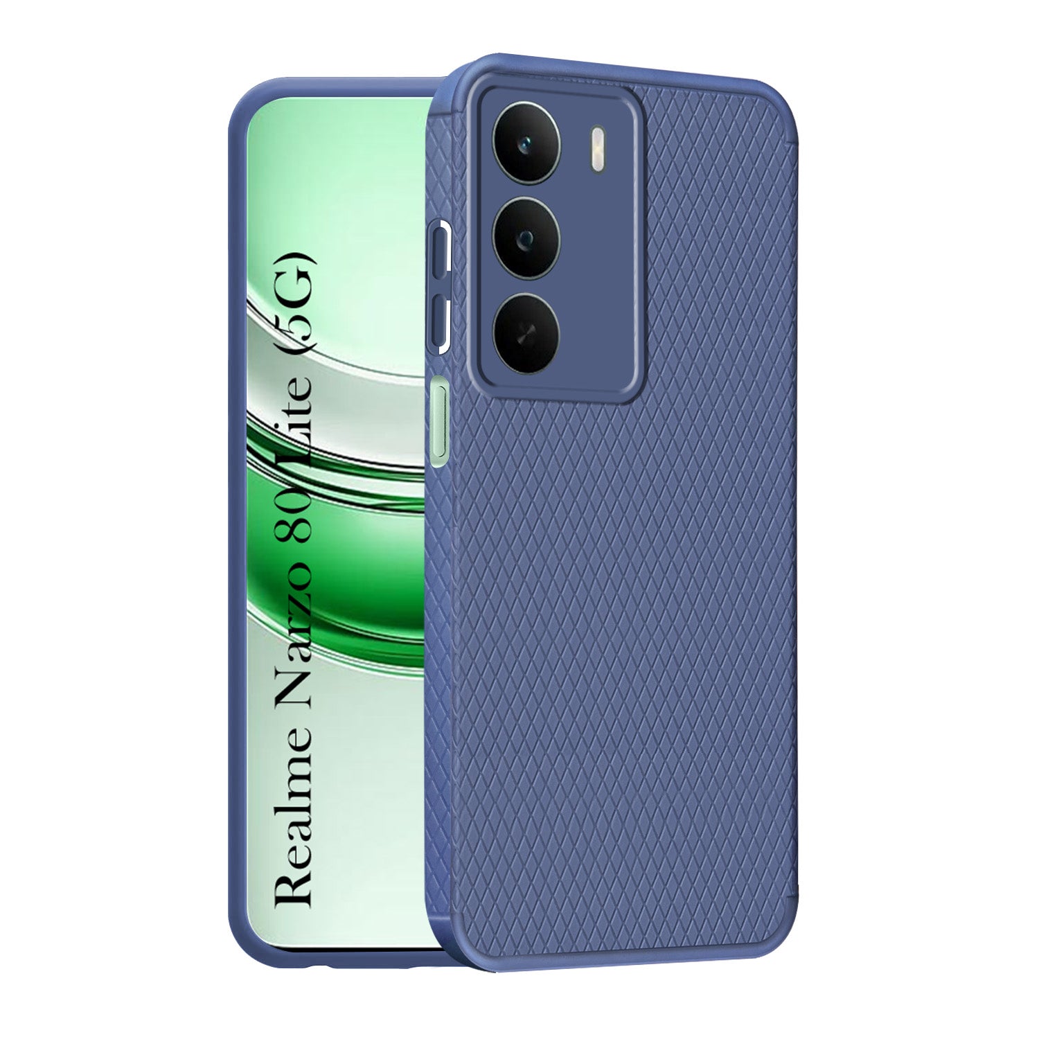 For Realme Narzo 80 Lite 5G Back Cover Case (Liquid Silicone | Side Grip | Camera Protection)