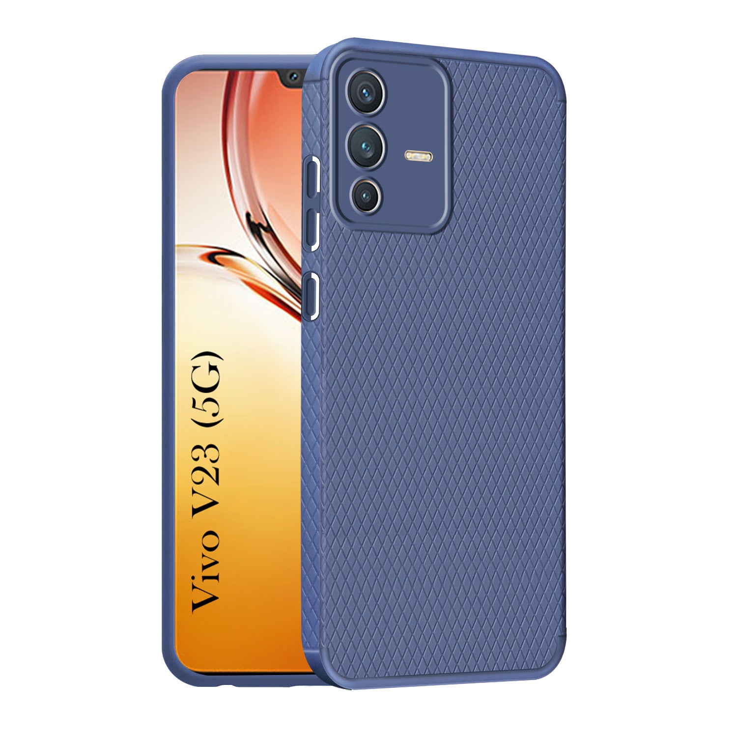 For Vivo V23 5G Back Cover Case (Liquid Silicone | Side Grip | Camera Protection)