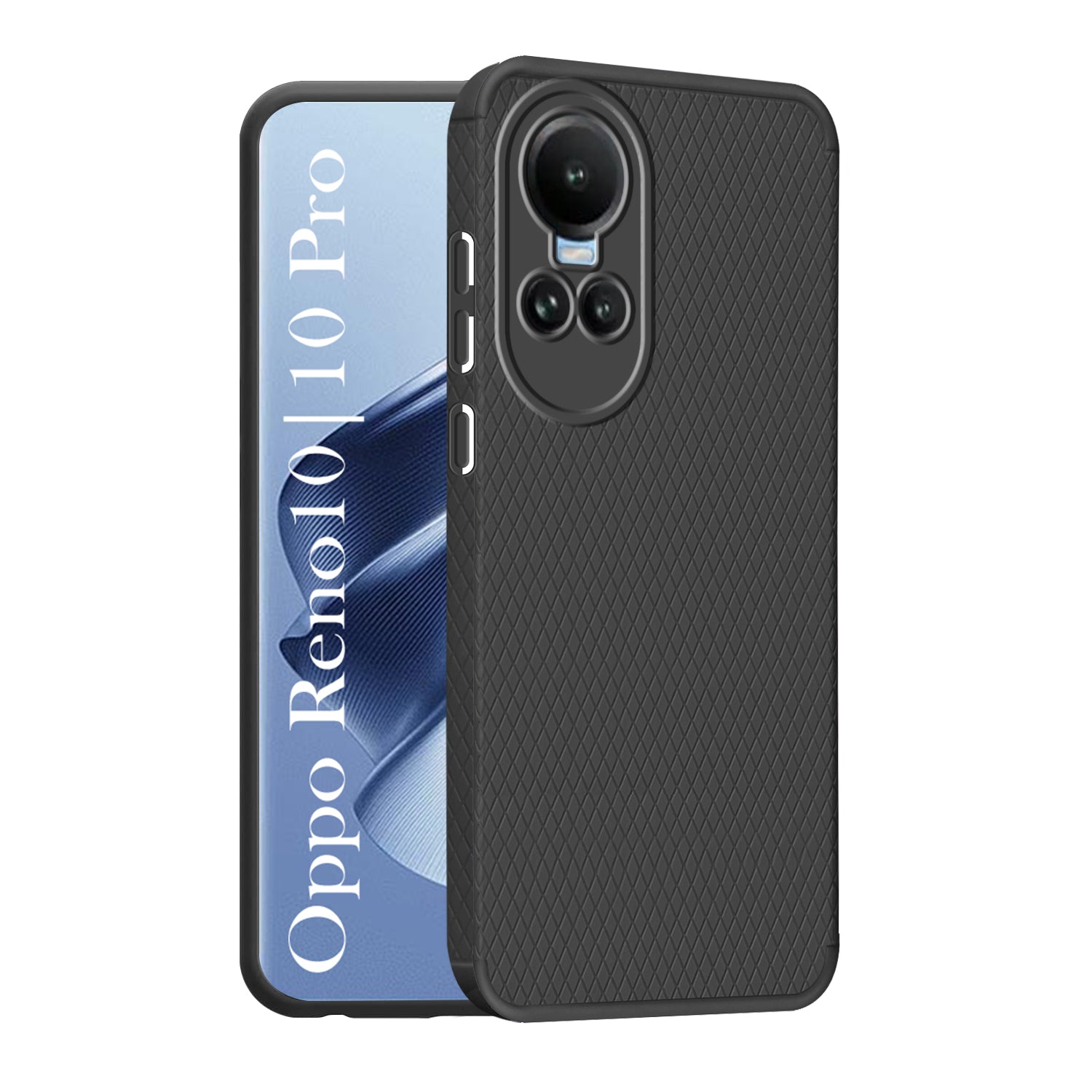 For Oppo Reno 10 5G | Oppo Reno 10 Pro 5G Back Cover Case (Liquid Silicone | Side Grip | Camera Protection)