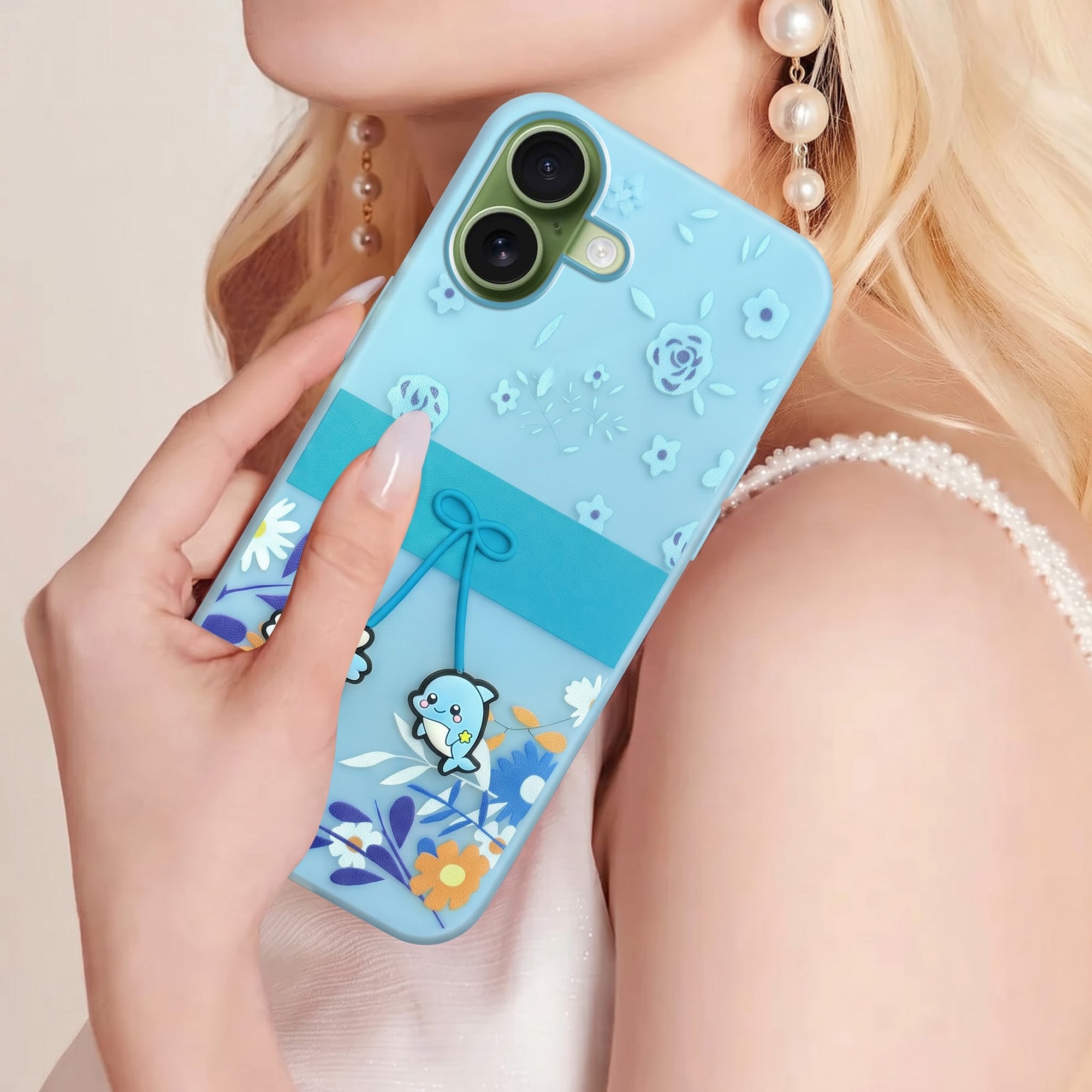 For Apple iPhone 17 Back Cover Case (3D Cute Cartoons | Hard Back Side Soft | Matte Premium Finish | HD Printing)