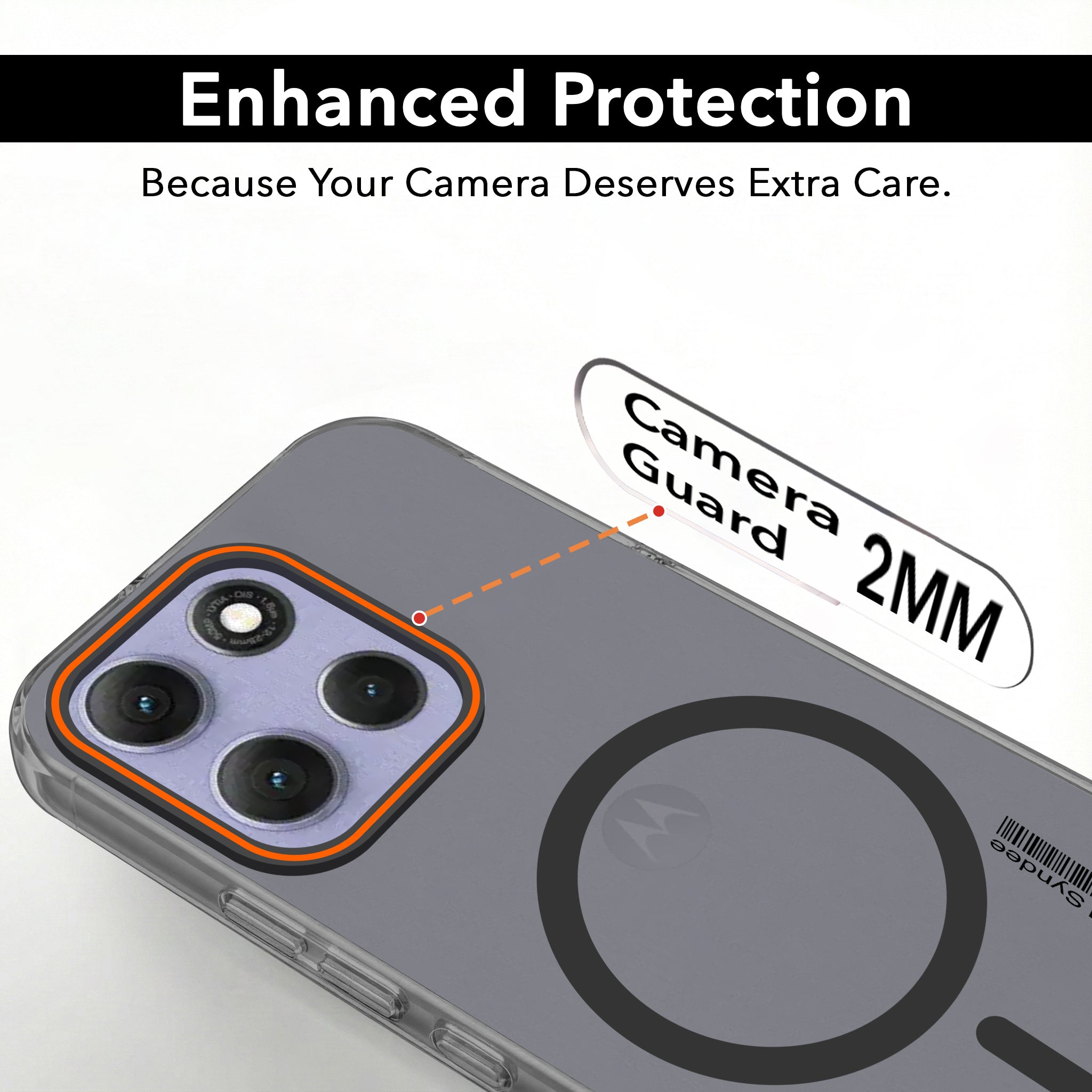 For Motorola Moto G86 Power Back Cover Case (Soft Touch | Camera Bump Protection | MagSafe Compatible | Matte Finish)
