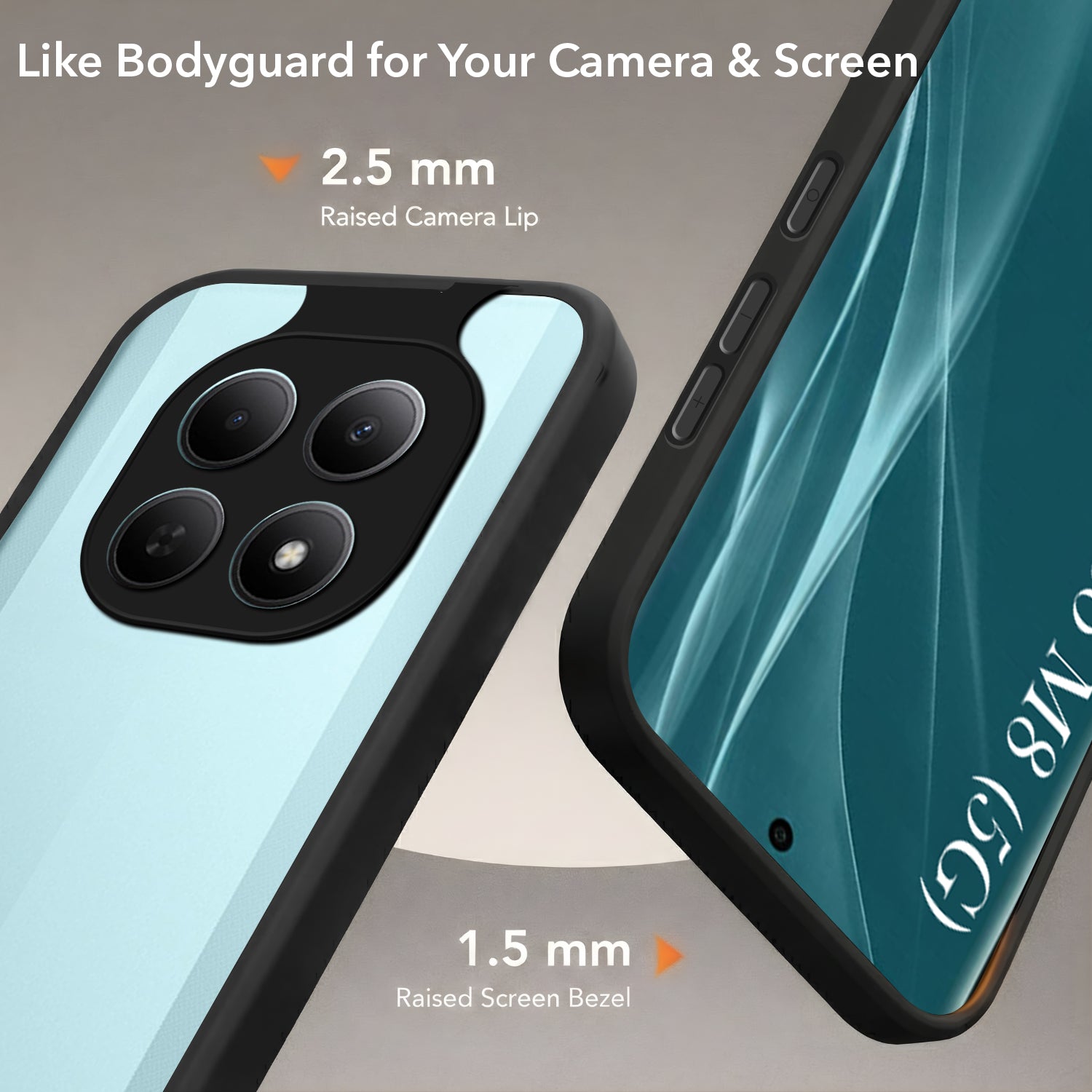 For Poco M8 5G Back Cover Case (Built-in Stand | Lifetime Anti Yellow | Kickstand Shockproof | Camera Protection | MagSafe Compatible)