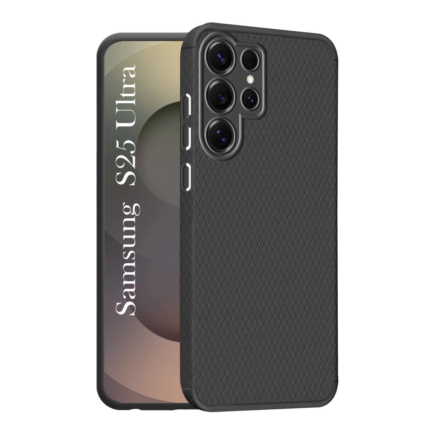 For Samsung Galaxy S25 Ultra Back Cover Case (Liquid Silicone | Side Grip | Camera Protection)