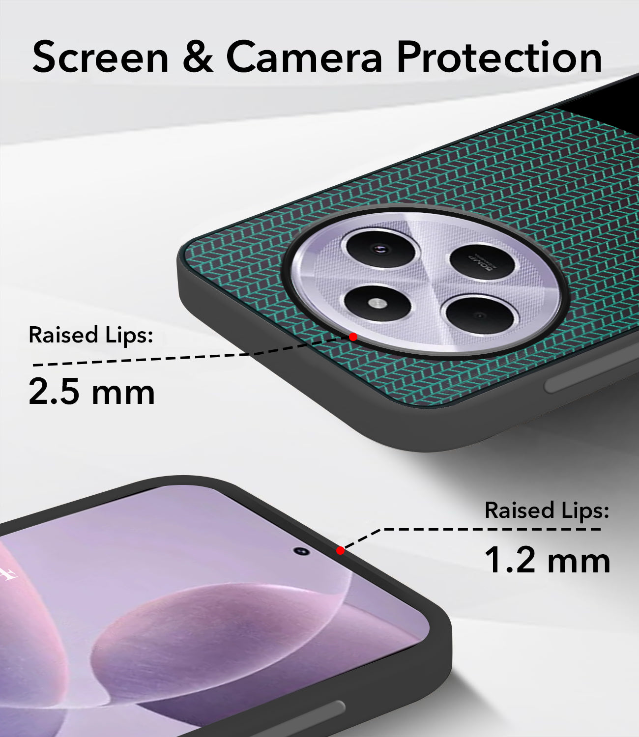 For Redmi A4 5G | Xiaomi Redmi 14C Silicone Finish Back Cover Case (Premium Minimalist Professional Feel | Camera Protection Bump)