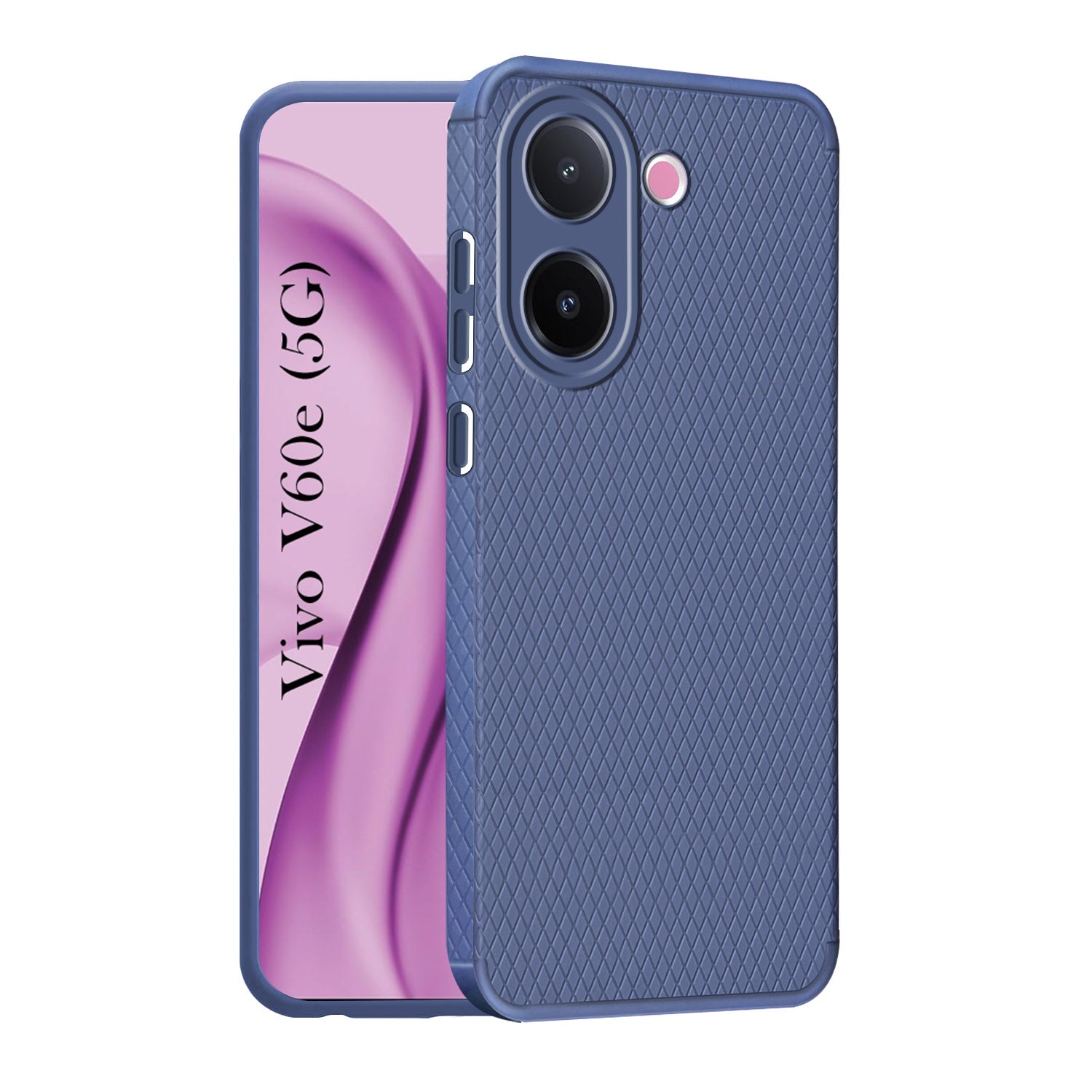 For Vivo V60e Back Cover Case Liquid Silicone (Camera Protection | Side Grip Texture | Soft and Flexible)