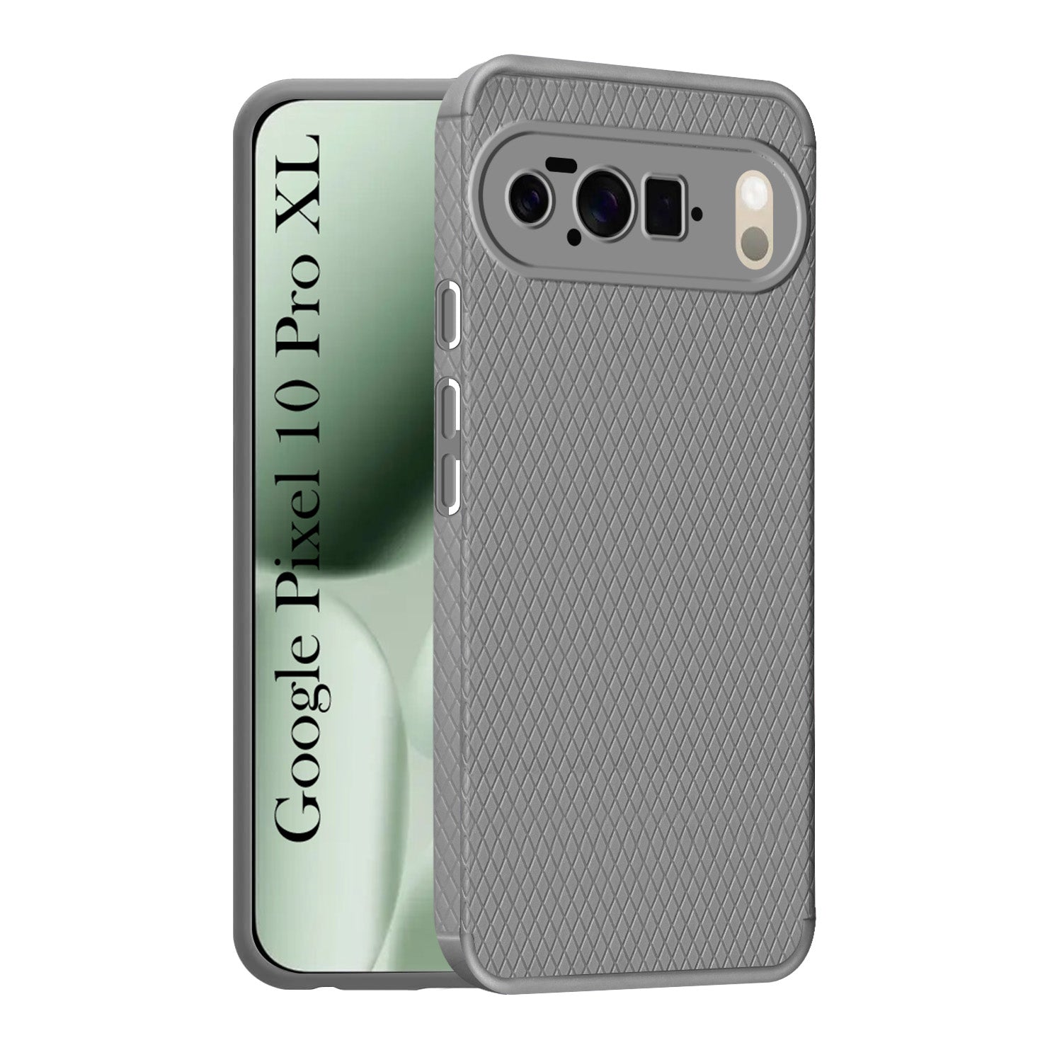 For Google Pixel 10 Pro XL Back Cover Case Liquid Silicone (Camera Protection | Side Grip Texture | Soft and Flexible)