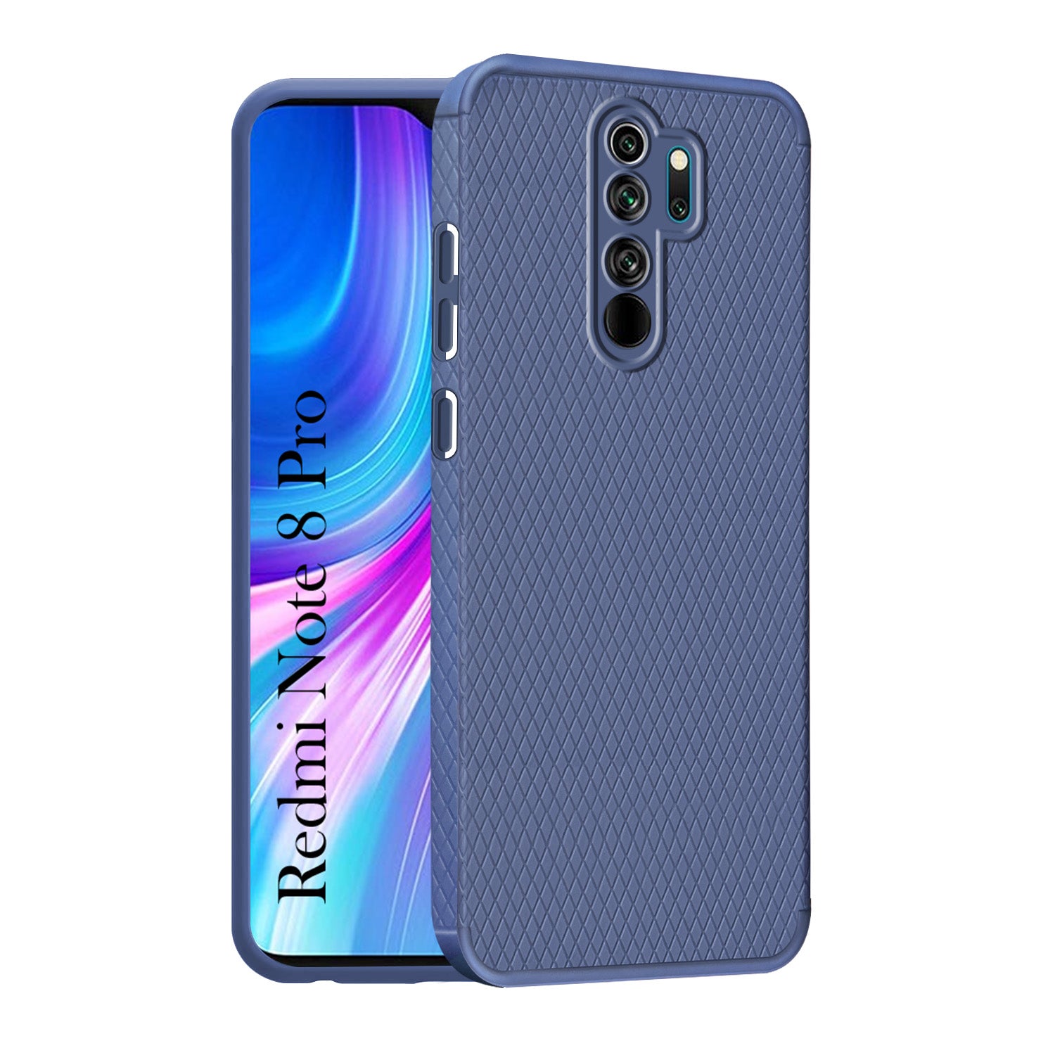 For Xiaomi Mi Redmi Note 8 Pro Back Cover Case (Liquid Silicone | Side Grip | Camera Protection)