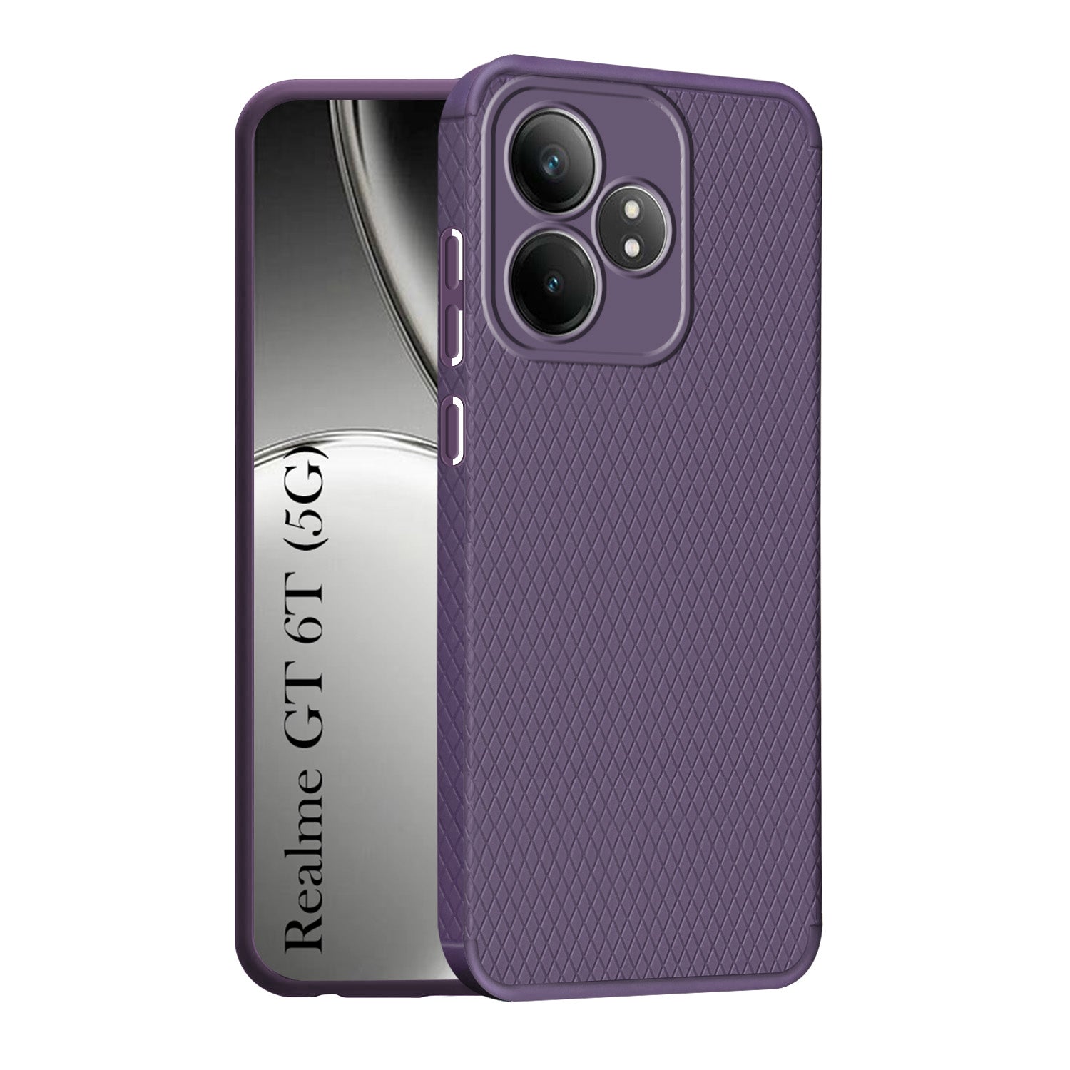 For Realme  GT 6 | GT 6T 5G Back Cover Case (Liquid Silicone | Side Grip | Camera Protection)