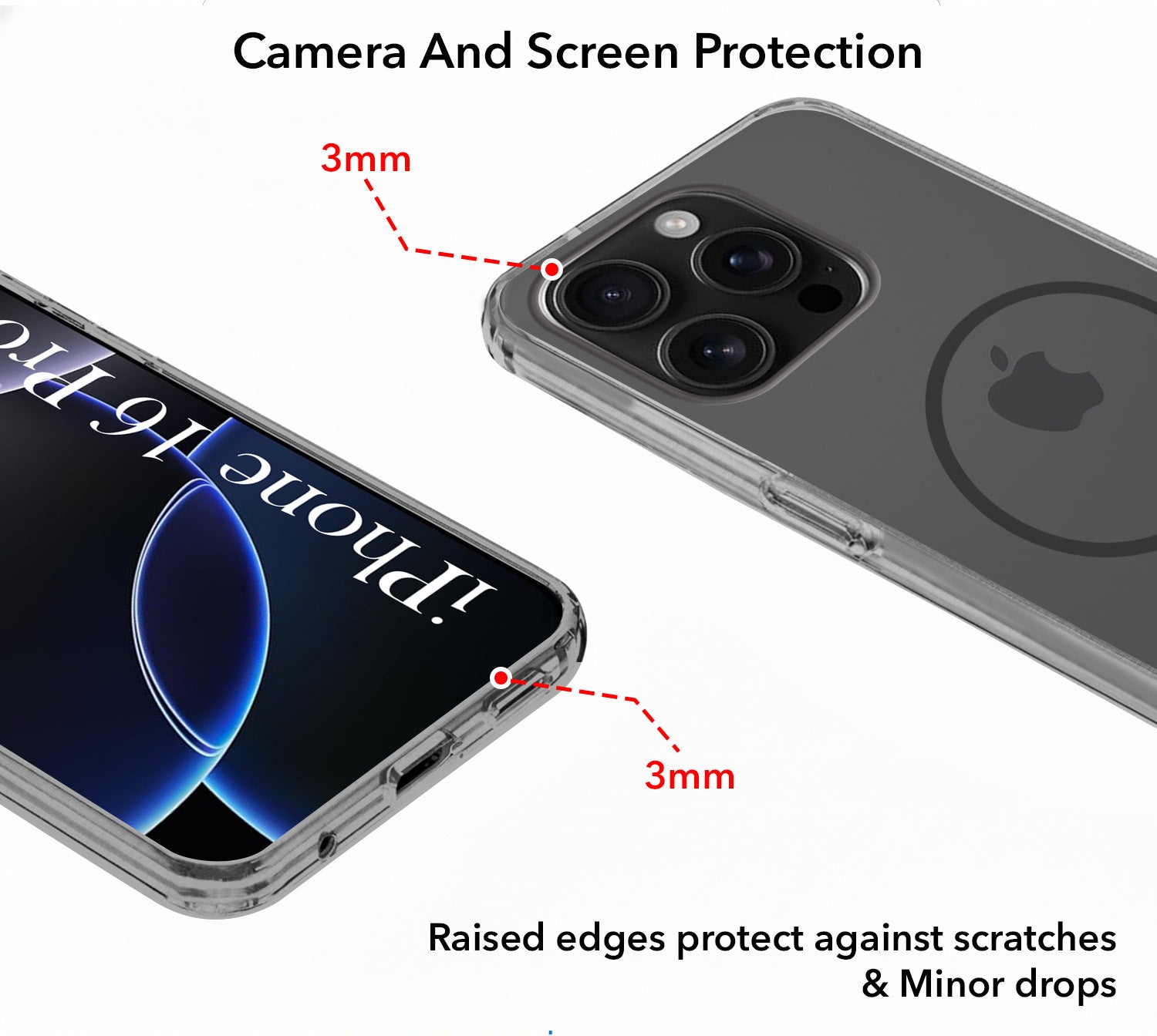 For Apple iPhone 16 Pro Back Cover Case Silicone (Slim Paper Thin | Camera Protection Bump | Minimalist Professional | Soft Flexible)