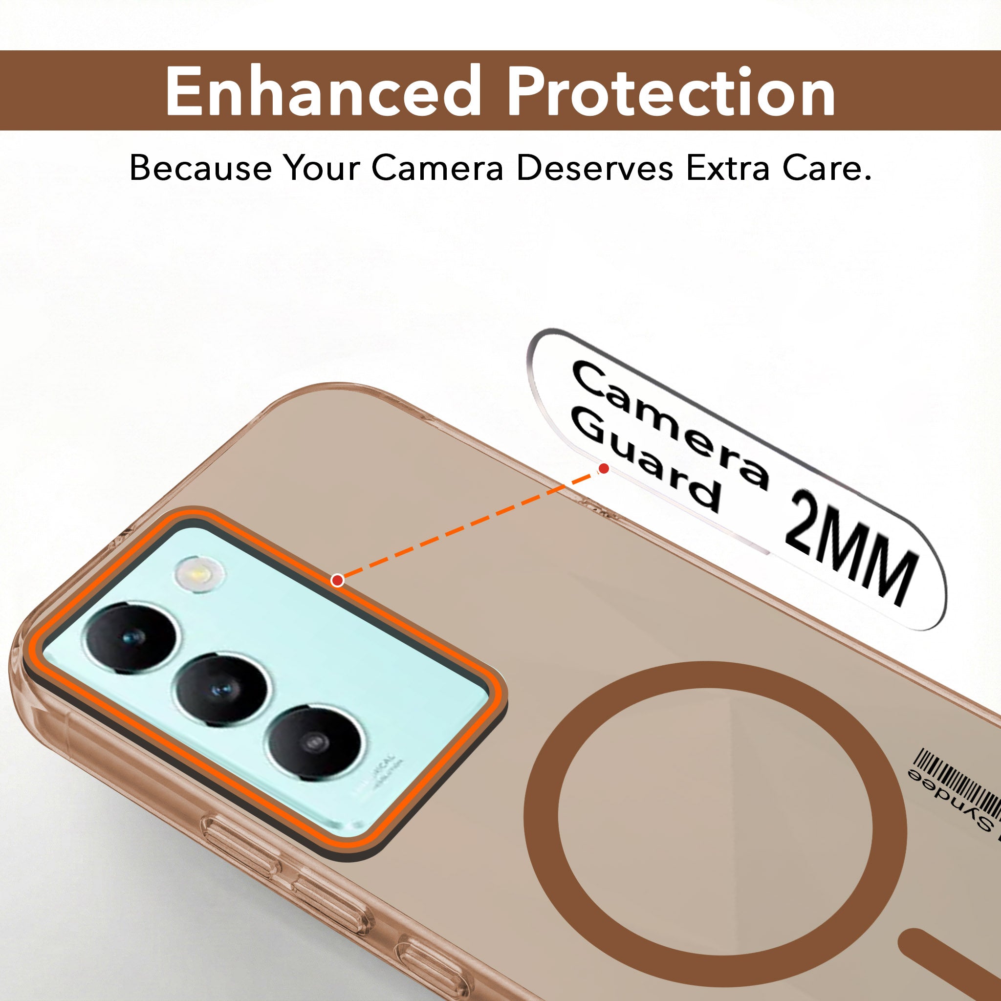 For Vivo T3 5G Back Cover Case (Soft Touch | Camera Bump Protection | MagSafe Compatible | Matte Finish)