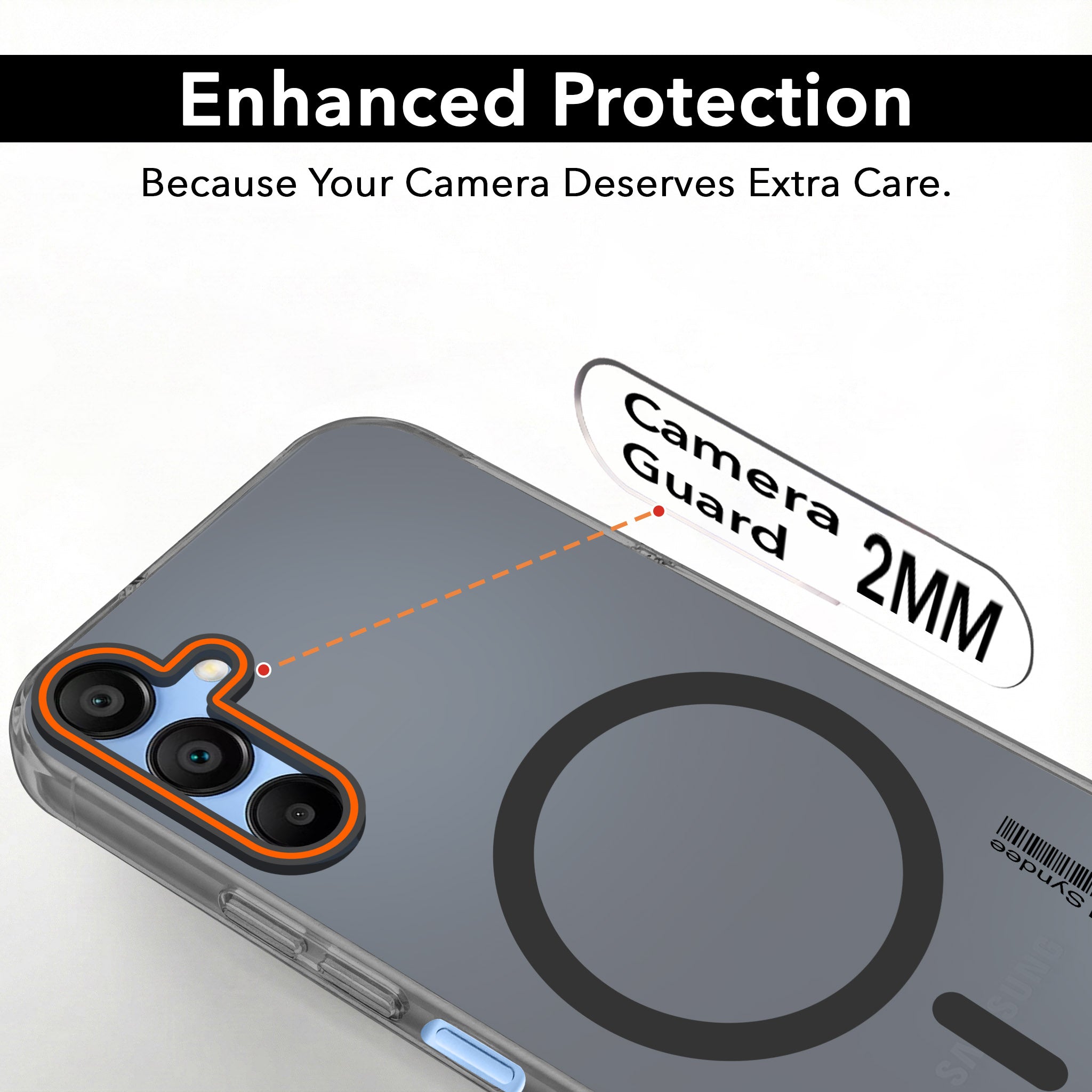 For Samsung Galaxy A15 5G Back Cover Case (Soft Touch | Camera Bump Protection | MagSafe Compatible | Matte Finish)