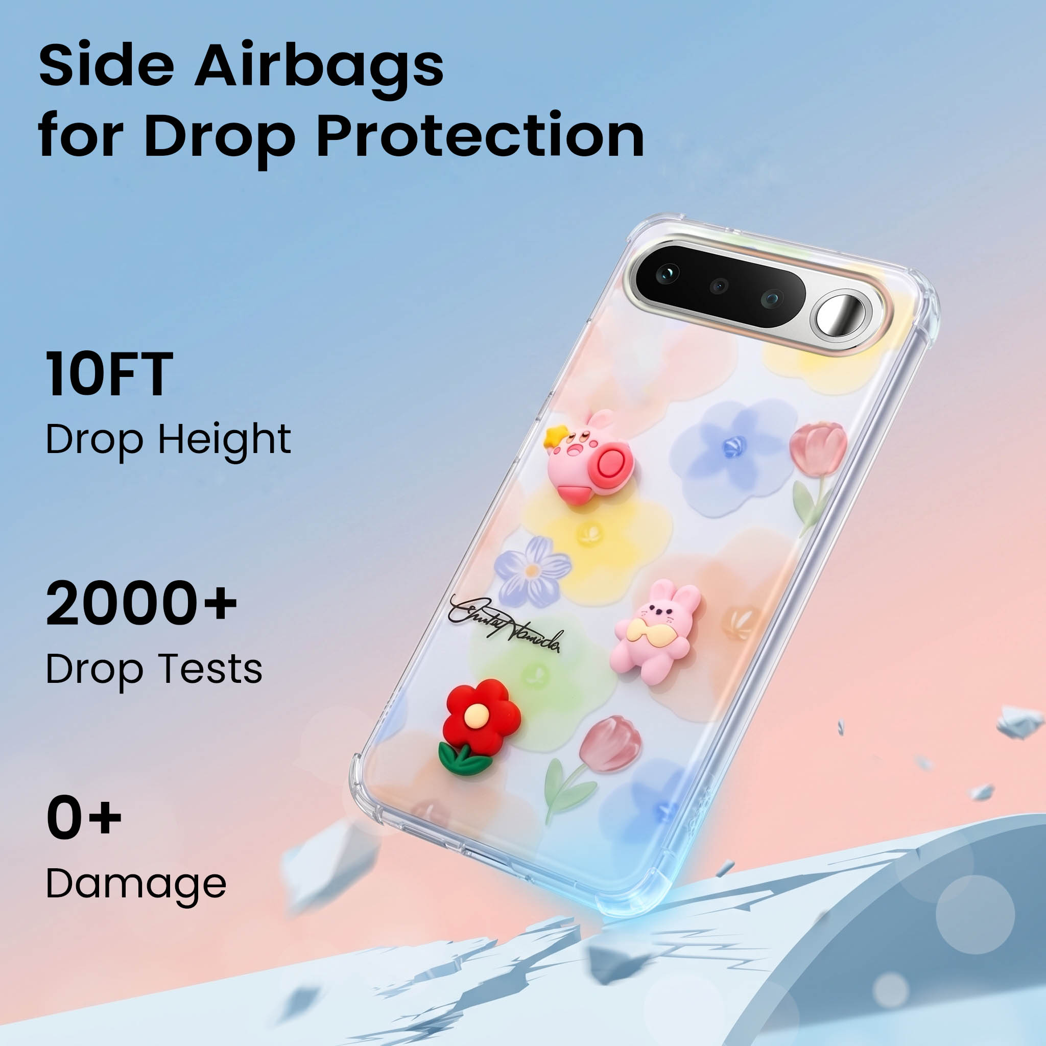 For Realme 16 Back Cover Case (3D Cute Cartoons | Hard Back Side Soft | Matte Premium Finish | HD Printing)