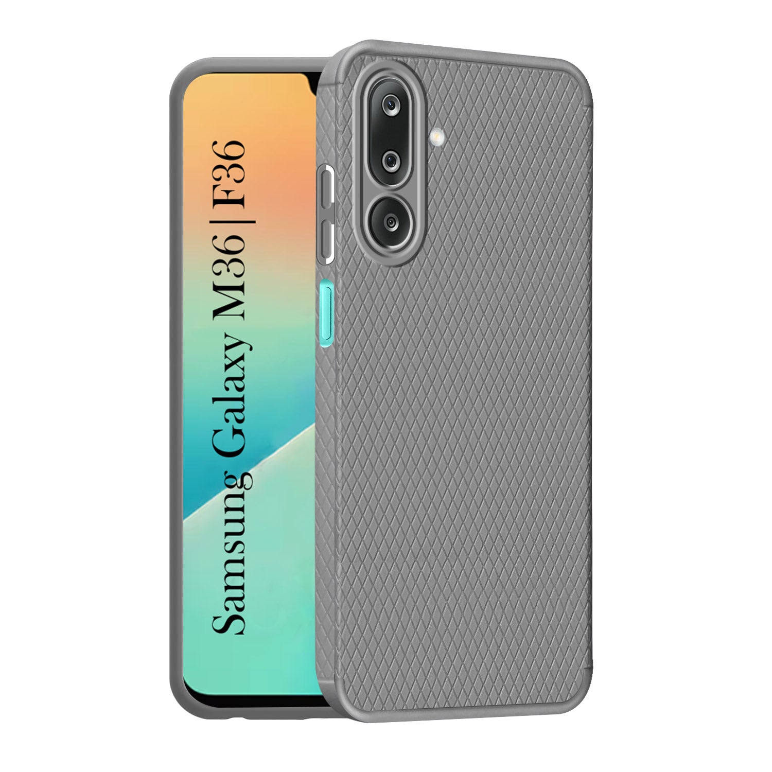 For Samsung Galaxy M36 | Samsung Galaxy F36 Back Cover Case Liquid Silicone (Camera Protection | Side Grip Texture | Soft and Flexible)
