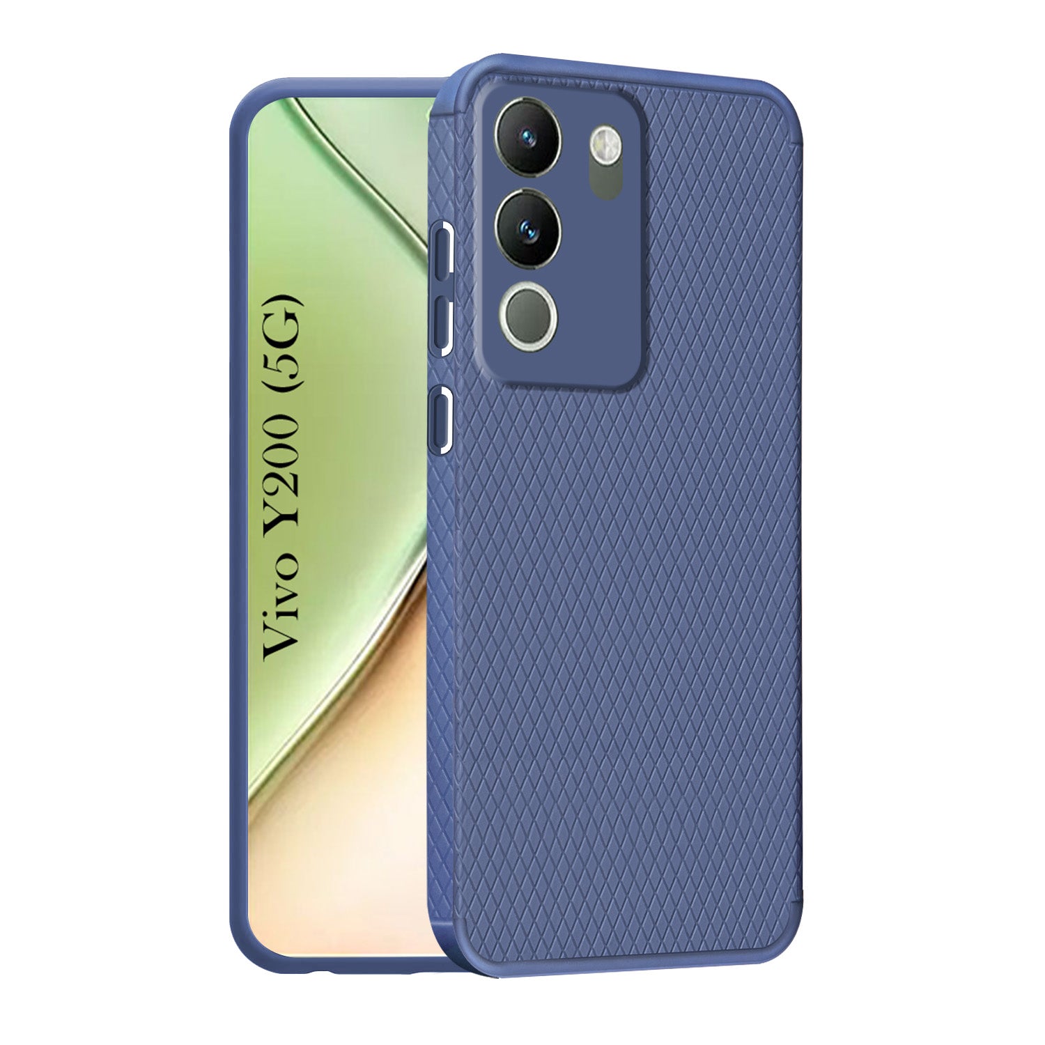 For Vivo Y200 Back Cover Case (Liquid Silicone | Side Grip | Camera Protection)