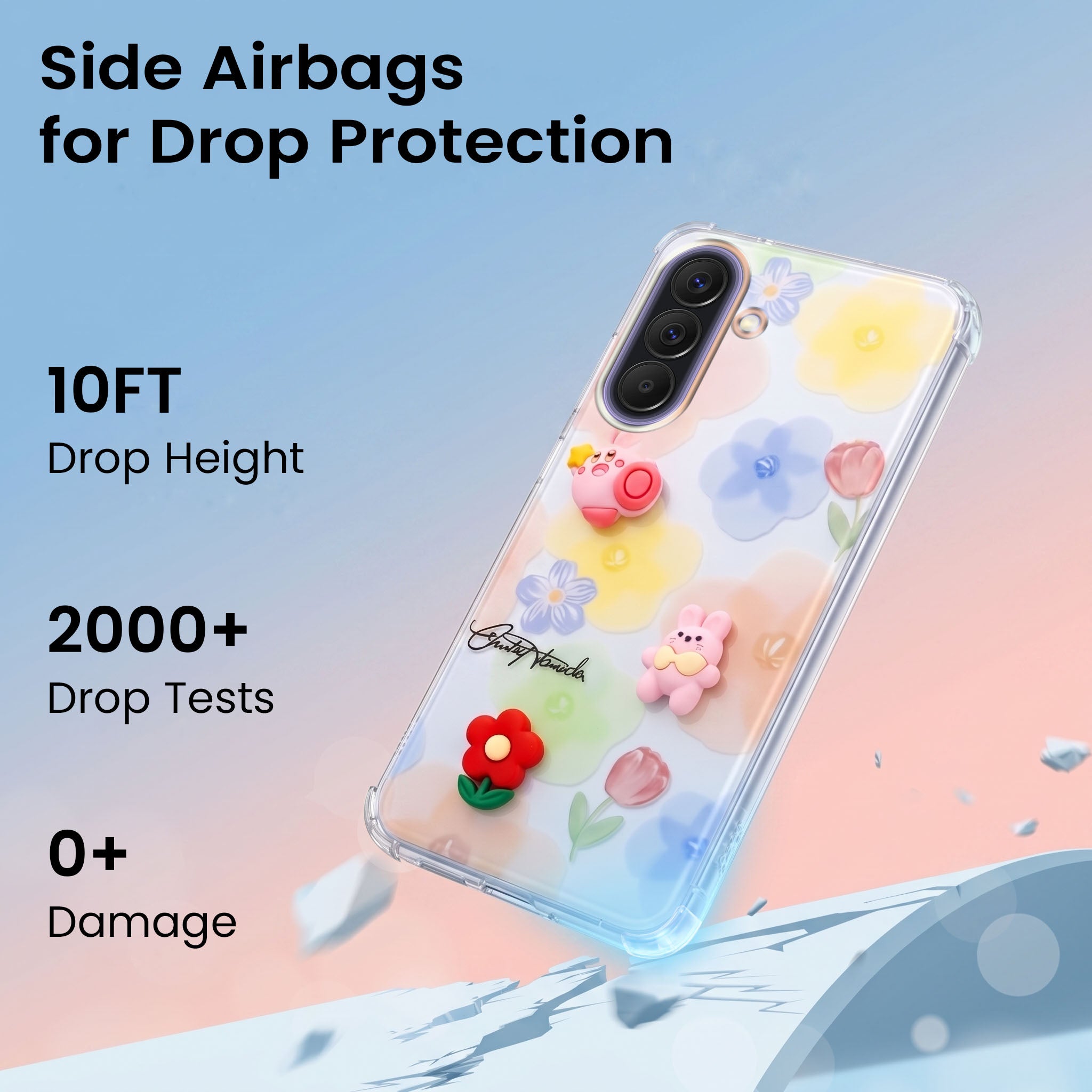 For Samsung Galaxy A57 5G Back Cover Case (3D Cute Cartoons | Hard Back Side Soft | Matte Premium Finish | HD Printing)
