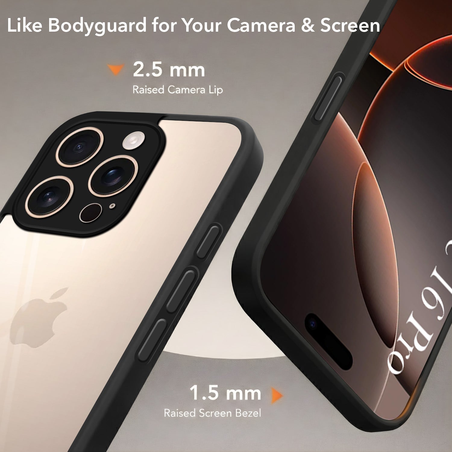 For Apple iPhone 16 Pro Back Cover Case  (Built-in Stand | Lifetime Anti Yellow | Kickstand Shockproof | Camera Protection | MagSafe Compatible)