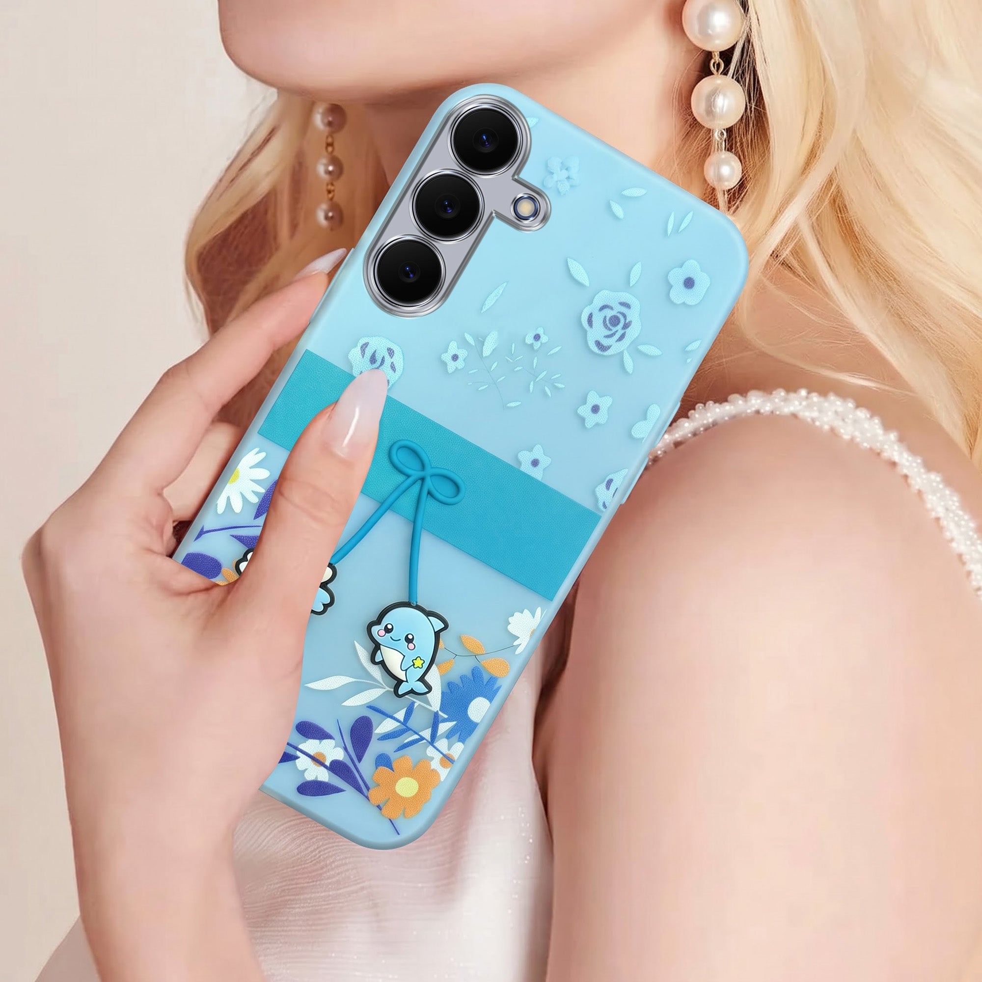 For Samsung Galaxy S25 FE Back Cover Case (3D Cute Cartoons | Hard Back Side Soft | Matte Premium Finish | HD Printing) (Copy) (Copy)