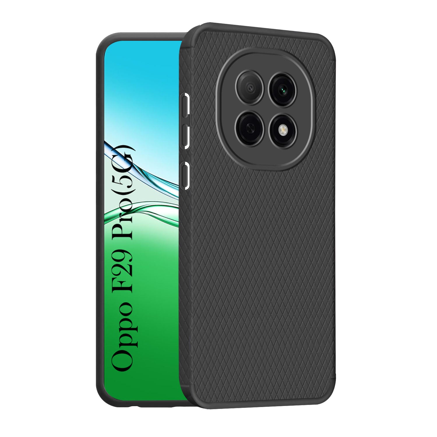 For Oppo F29 Pro Back Cover Case (Liquid Silicone | Side Grip | Camera Protection)
