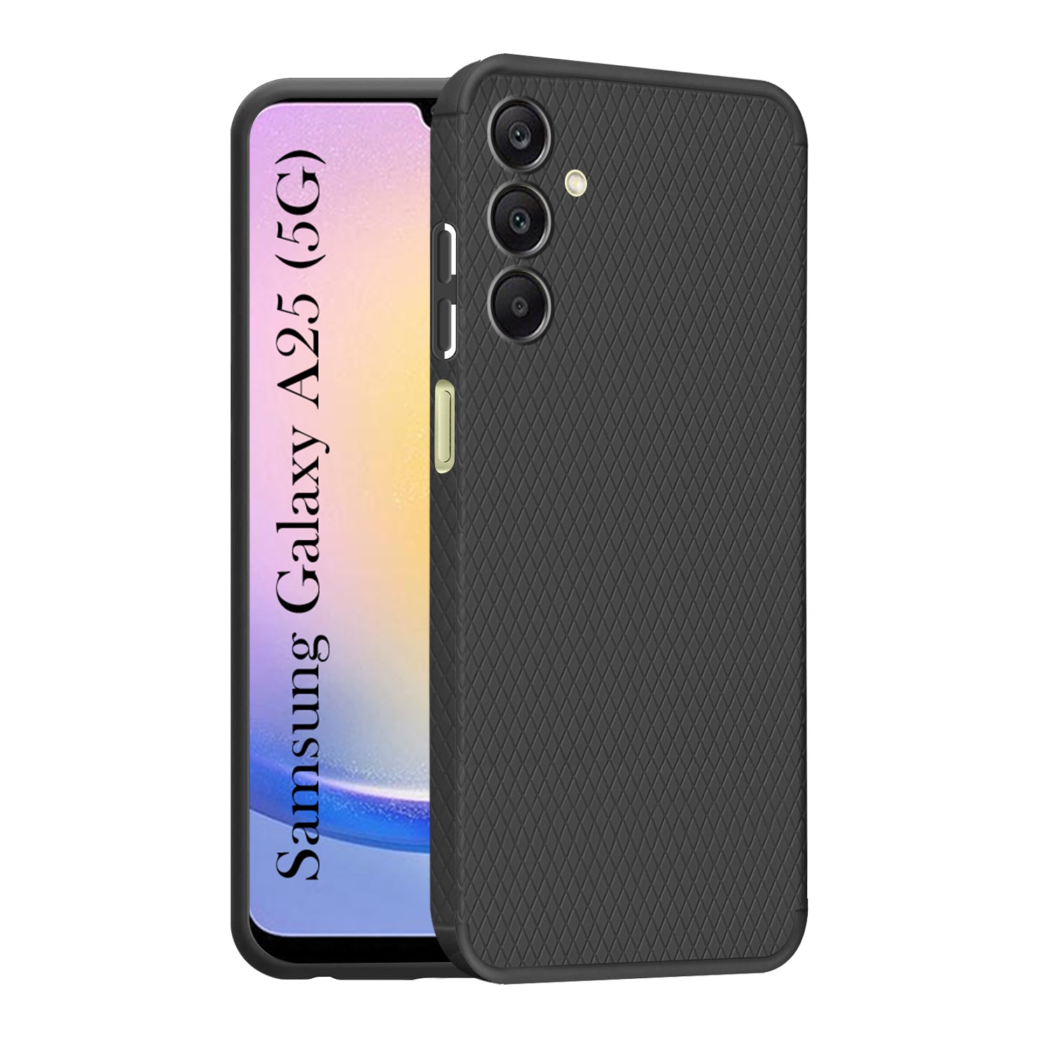 For Samsung Galaxy A25 5G  Back Cover Case (Liquid Silicone | Side Grip | Camera Protection)