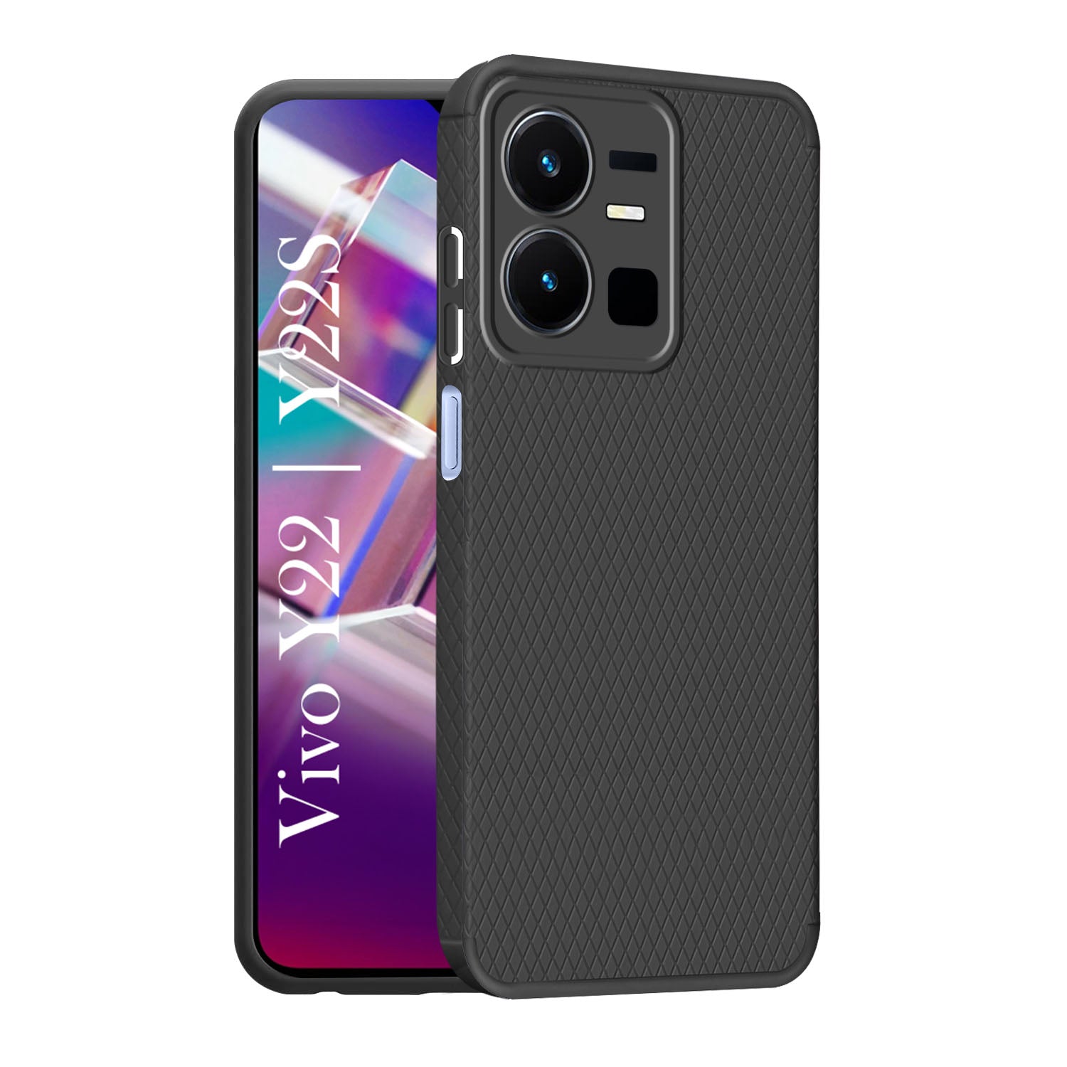 For Vivo Y22 | Vivo Y22s Back Cover Case Liquid Silicone (Camera Protection | Side Grip Texture | Soft and Flexible)