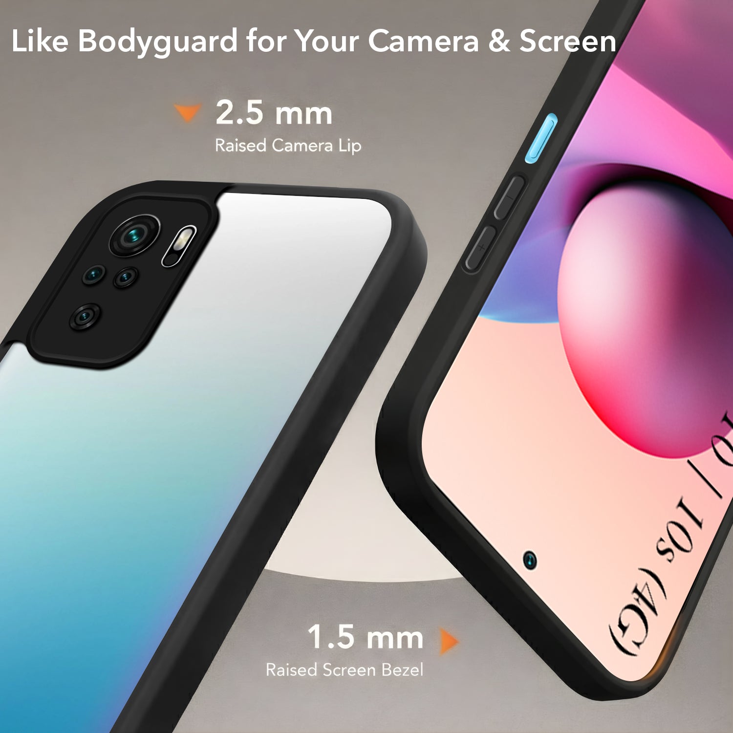 For Redmi Note 10 | Note 10S Back Cover Case (Built-in Stand | Lifetime Anti Yellow | Kickstand Shockproof | Camera Protection | MagSafe Compatible)