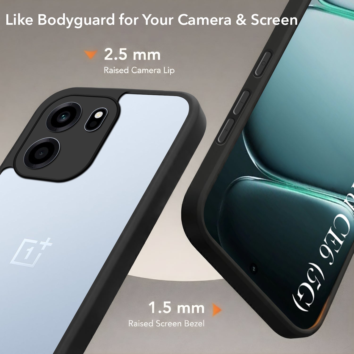 For Oneplus Nord CE 6 Back Cover Case (Built-in Stand | Lifetime Anti Yellow | Kickstand Shockproof | Camera Protection | MagSafe Compatible)