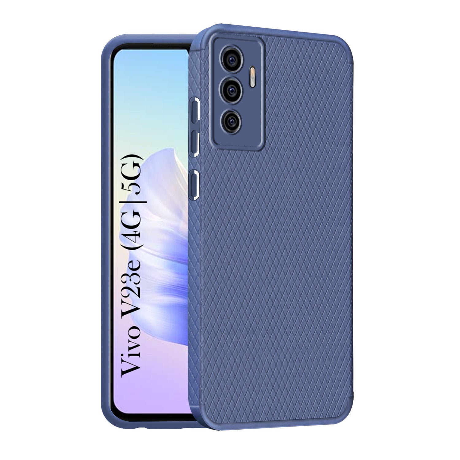 For Vivo V23e 4G | 5G Back Cover Case (Liquid Silicone | Side Grip | Camera Protection)