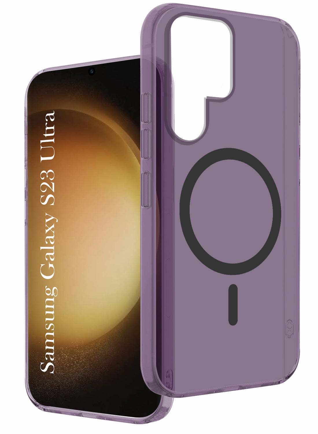For Samsung Galaxy S23 Ultra Back Cover Case (Frosted Matte Feel | MagSafe Compatible Wireless Charging | Polycarbonate Material)
