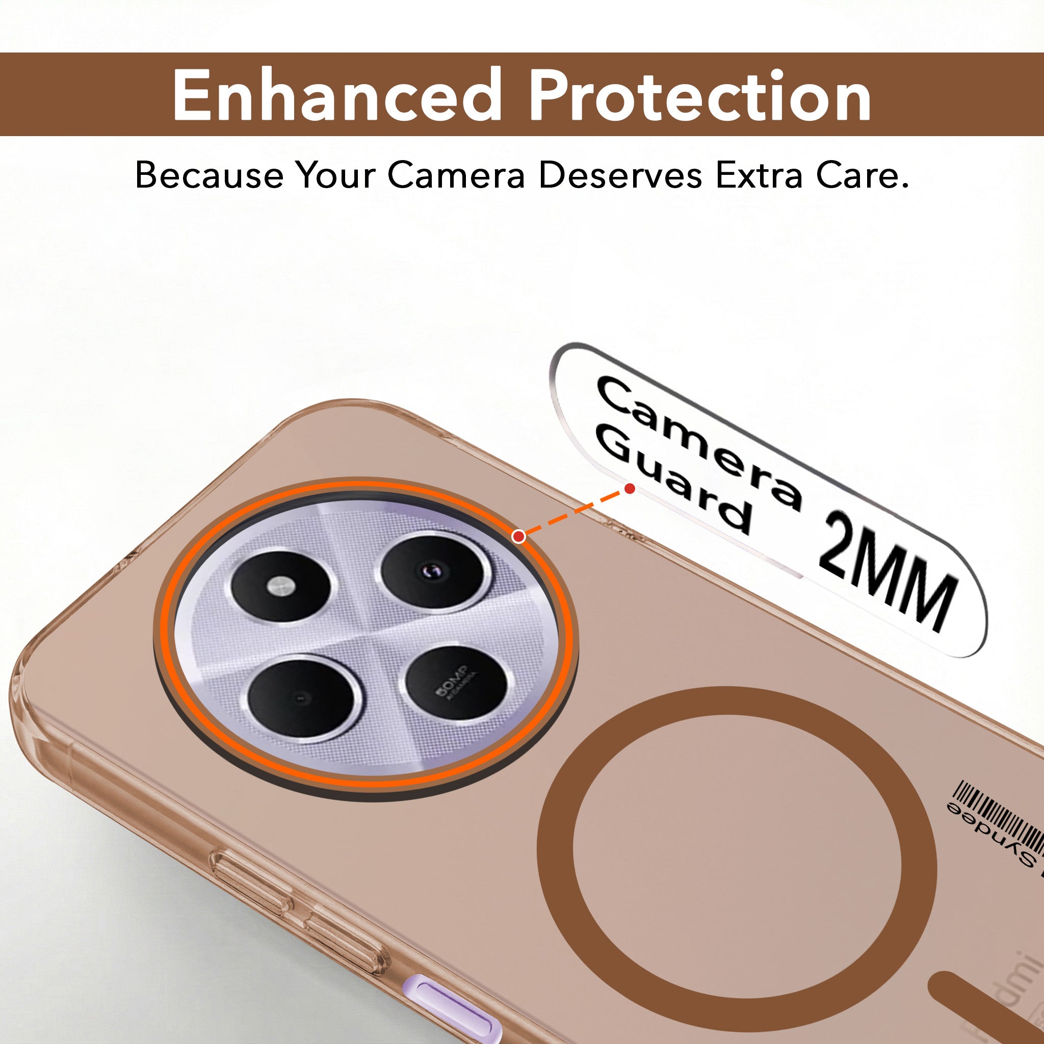 For Redmi A4 5G | Xiaomi Redmi 14C Back Cover Case (Soft Touch | Camera Bump Protection | MagSafe Compatible | Matte Finish)