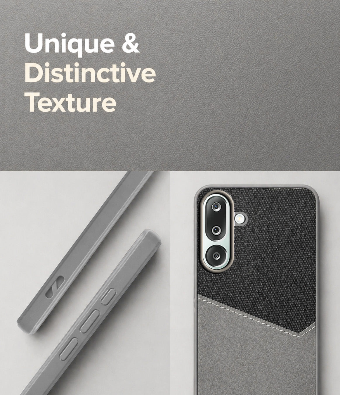 For Samsung Galaxy M36 | Samsung Galaxy F36 Back Cover Case (Dual PU Leather Stitch | Professional Minimalist | Soft and Flexible)