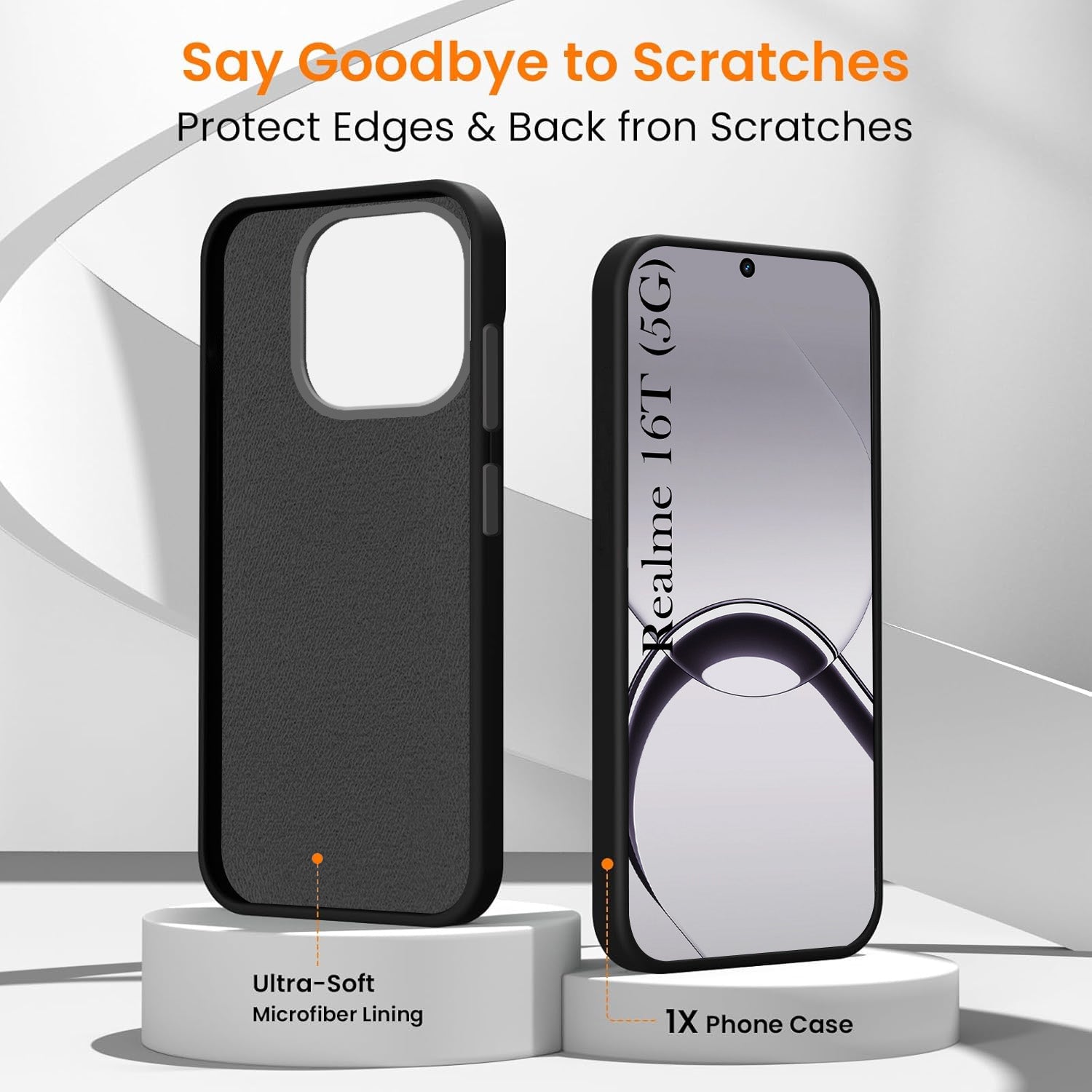 For Realme 16T 5G Back Cover Case Rubberised (Textured Grip Design | Camera Protection | Slim and Light Weight | Soft Touch and Feel)