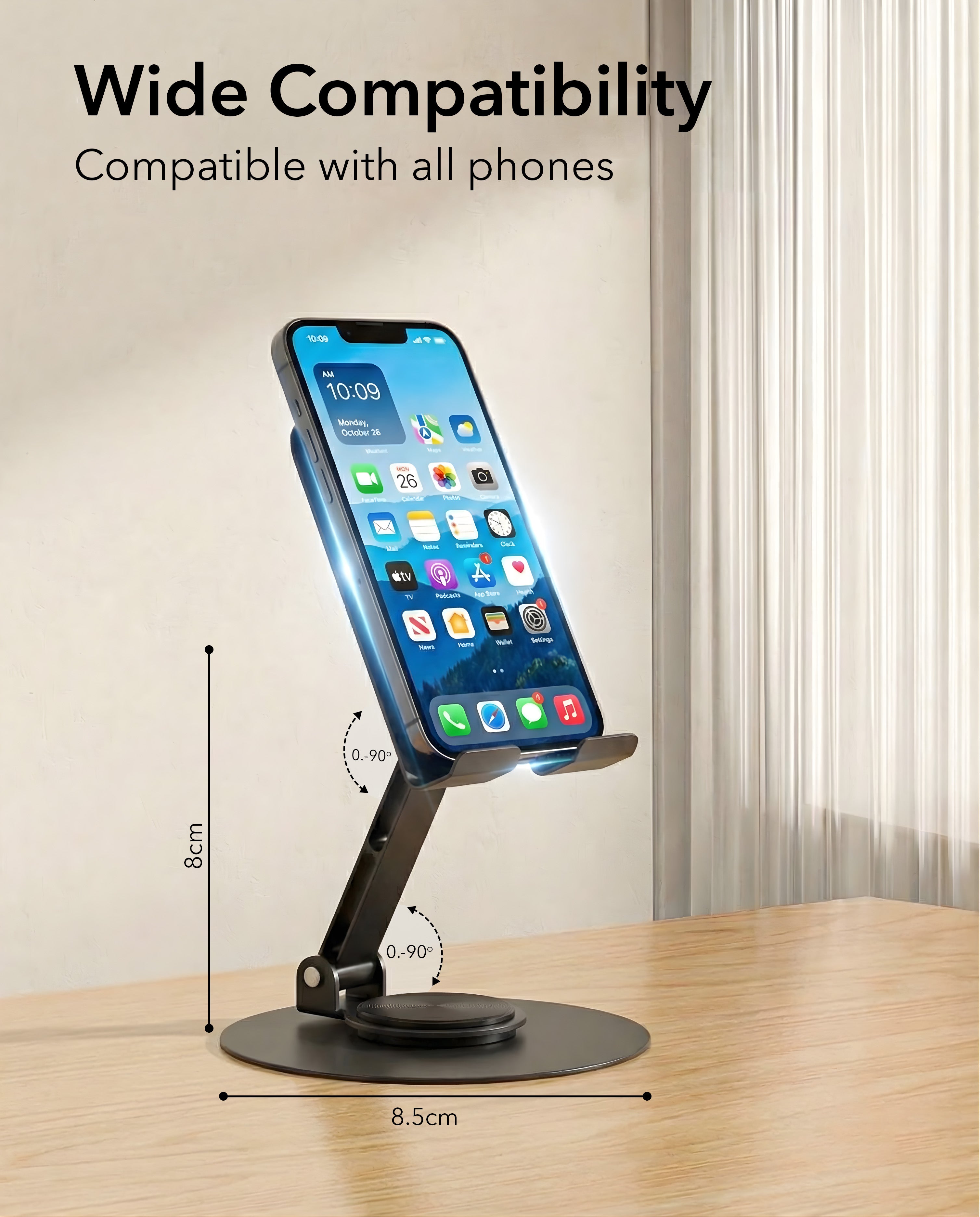 Mobile Stand with 360 Degree Rotation