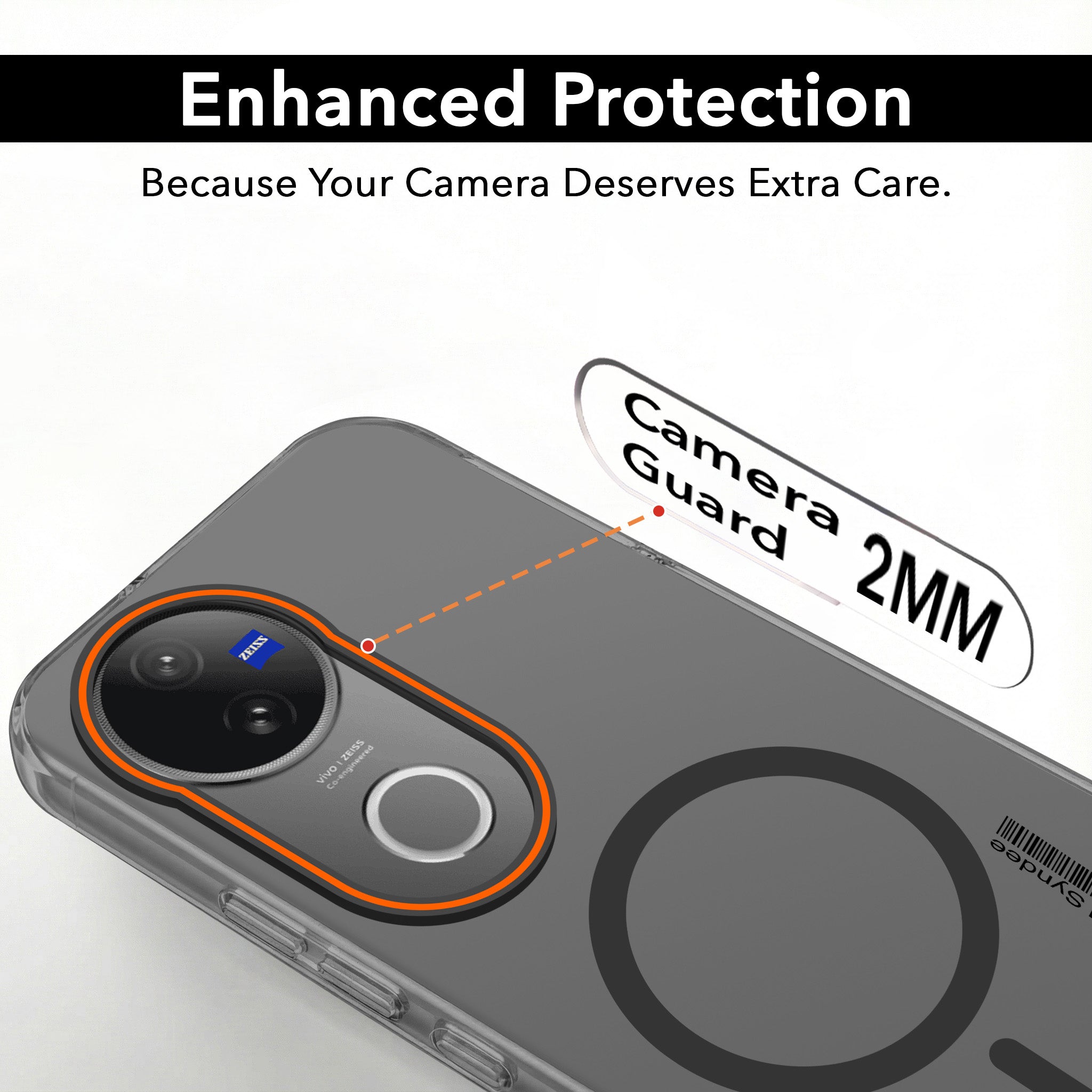 For Vivo V50 | Vivo V50e Back Cover Case (Soft Touch | Camera Bump Protection | MagSafe Compatible | Matte Finish)