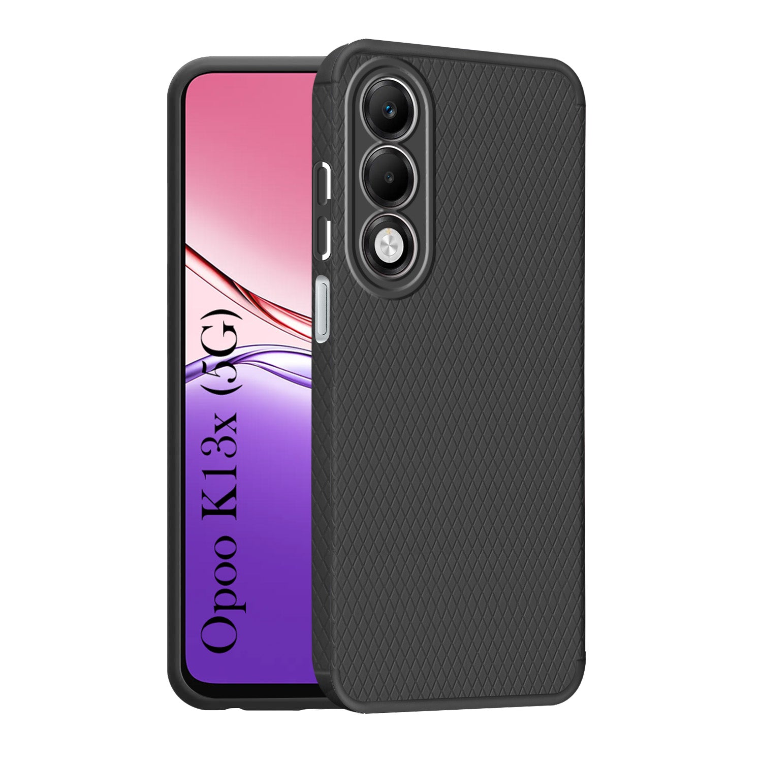 For Oppo K13X Back Cover Case Liquid Silicone (Camera Protection | Side Grip Texture | Soft and Flexible)