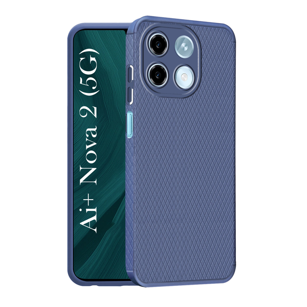 For Ai+ Nova 2 5G Back Cover Case Liquid Silicone (Camera Protection | Side Grip Texture | Soft and Flexible)