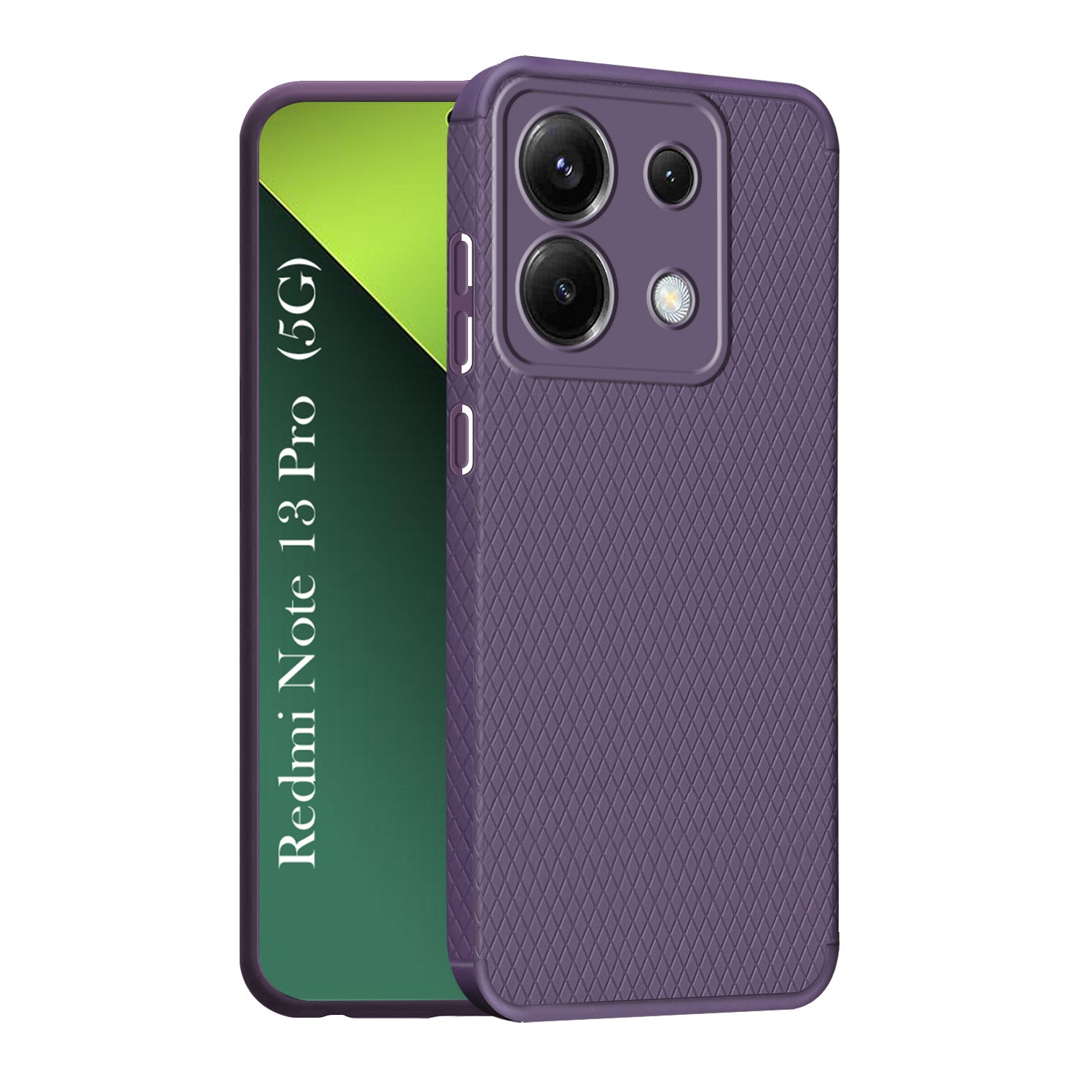 For Redmi Note 13 Pro Back Cover Case (Liquid Silicone | Side Grip | Camera Protection)
