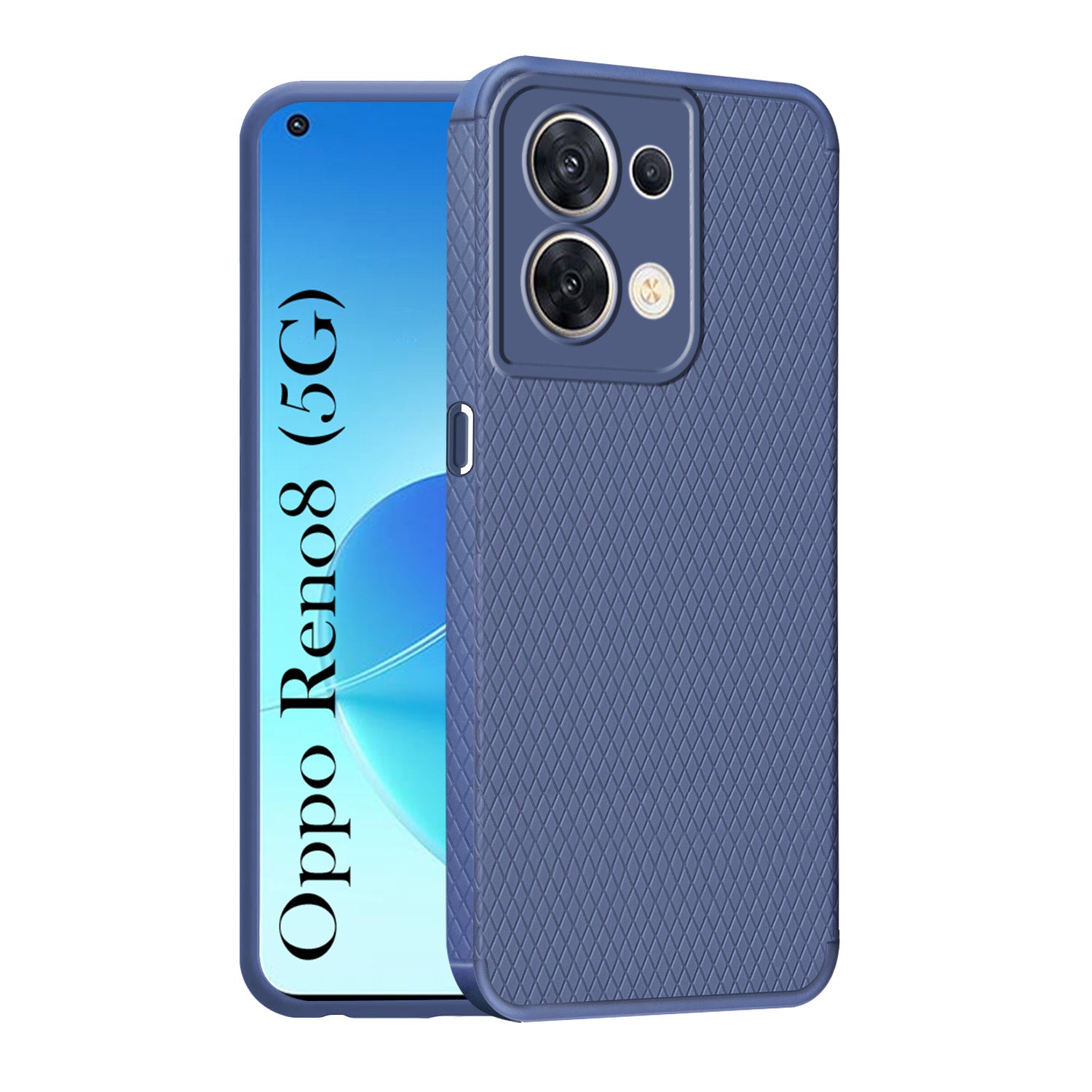 For Oppo Reno 8 5G Back Cover Case (Liquid Silicone | Side Grip | Camera Protection)