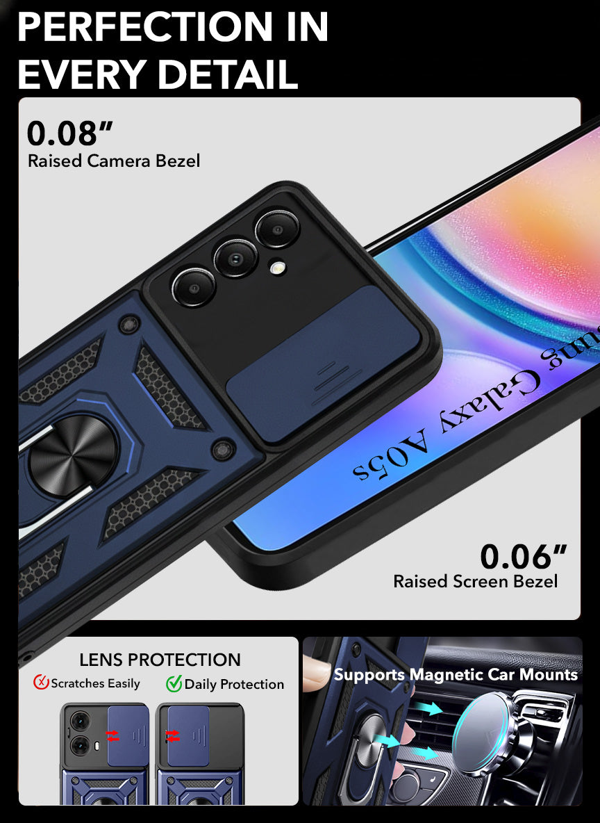 For Samsung Galaxy A05s Back Cover Case (Hybrid Dual Armor Polycarbonate)