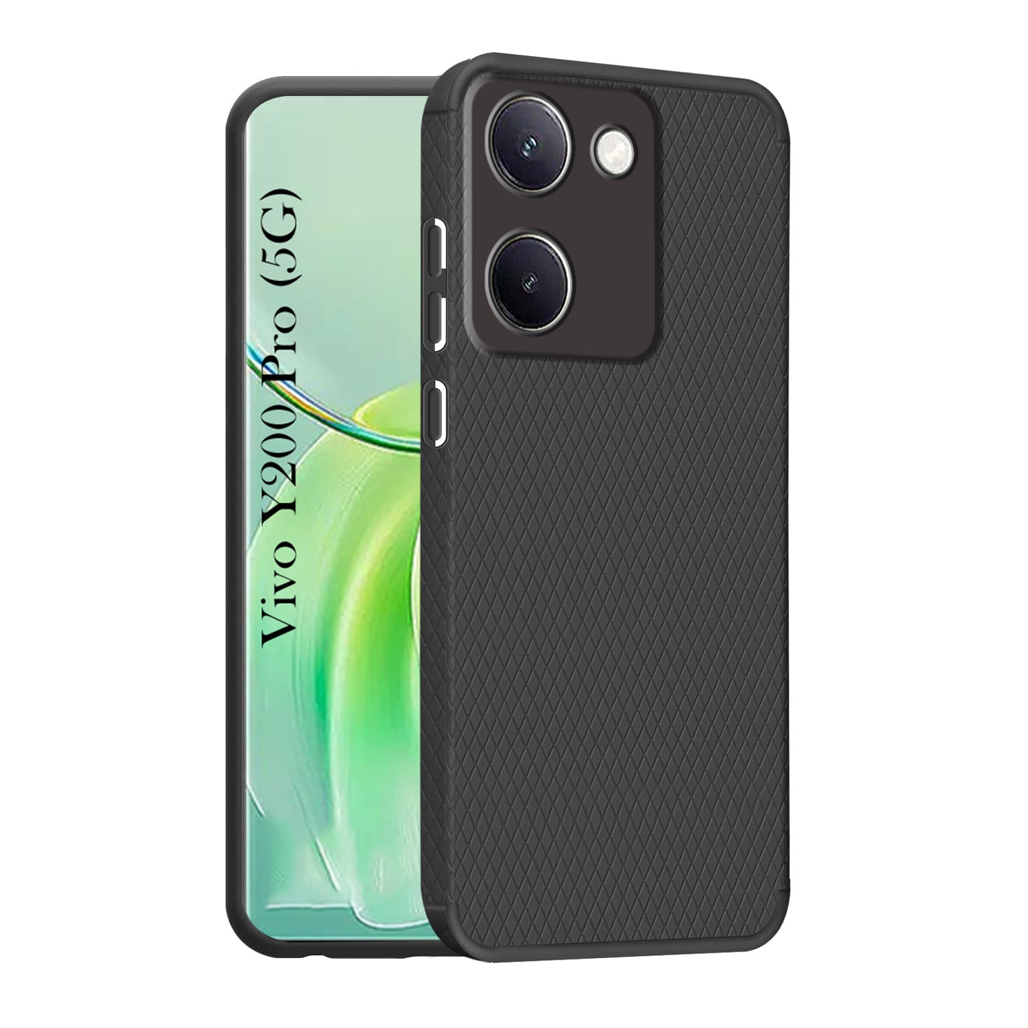 For Vivo Y200 Pro 5G Back Cover Case (Liquid Silicone | Side Grip | Camera Protection)