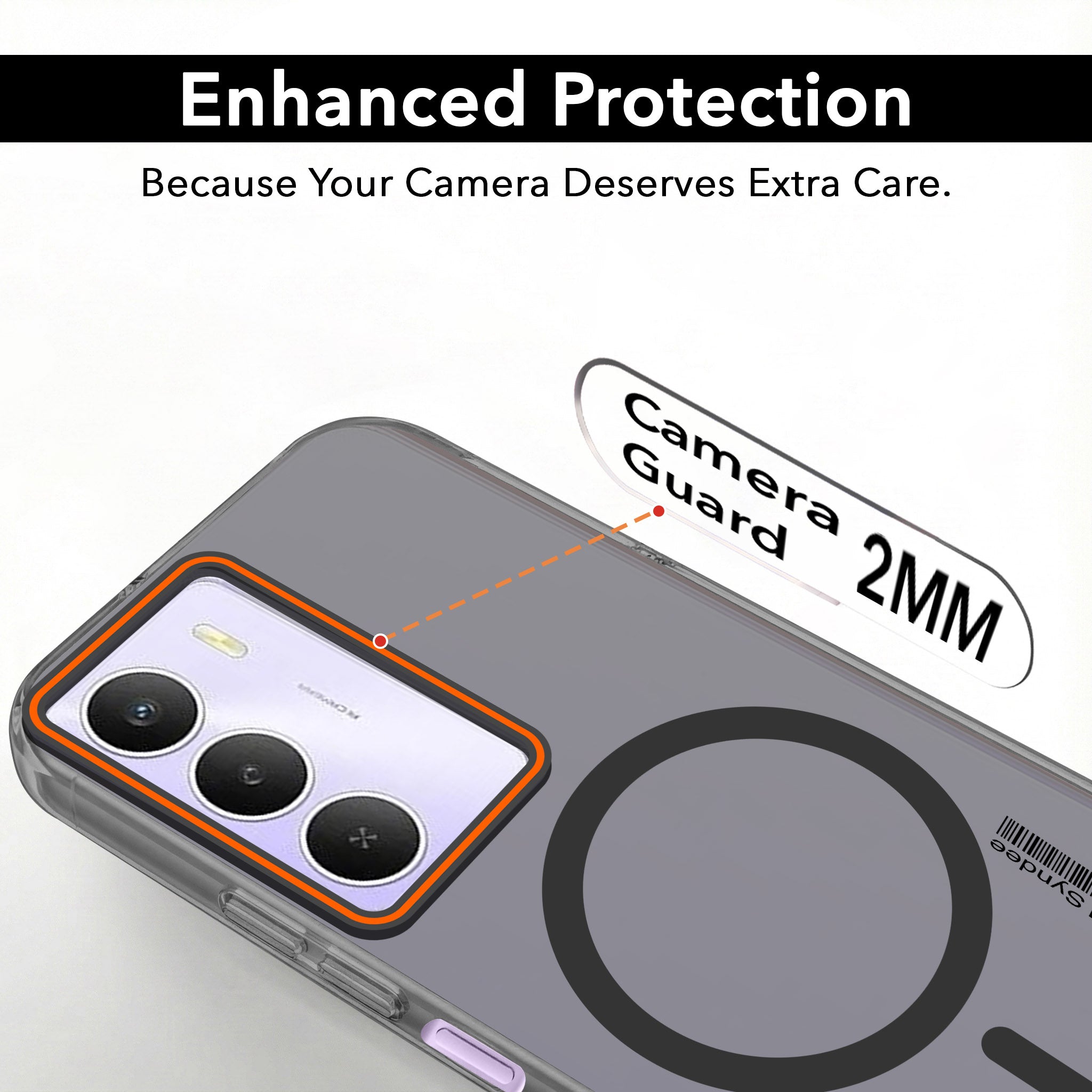 For Realme Narzo 80 Lite 5G Back Cover Case (Soft Touch | Camera Bump Protection | MagSafe Compatible | Matte Finish)