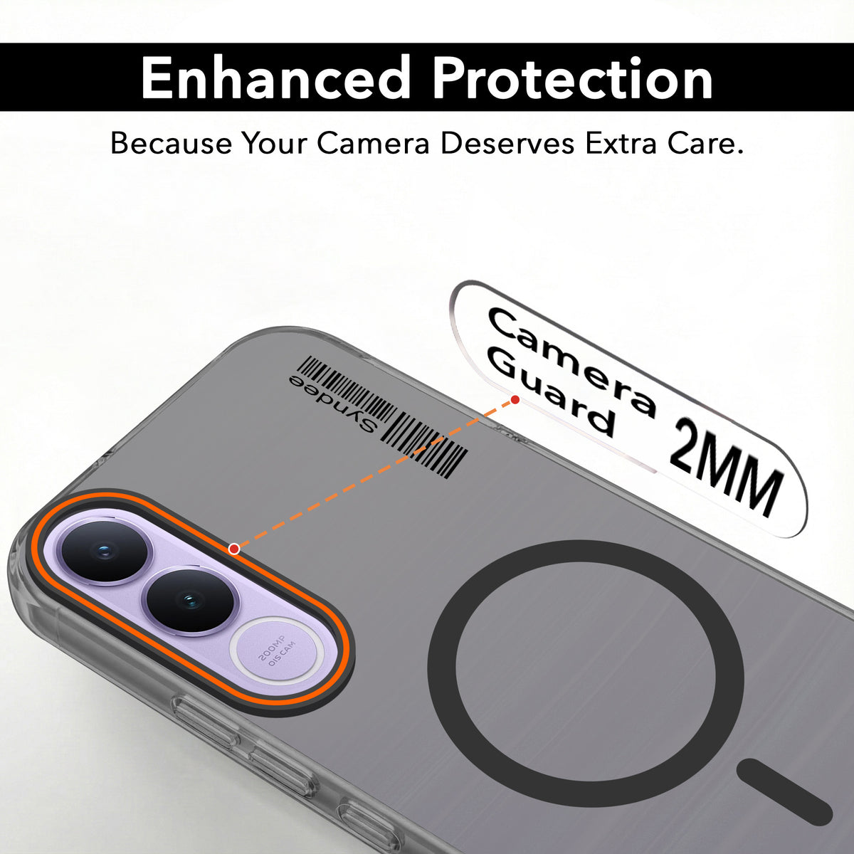 For Vivo V70 FE 5G Back Cover Case (Soft Touch | Camera Bump Protection | MagSafe Compatible | Matte Finish)