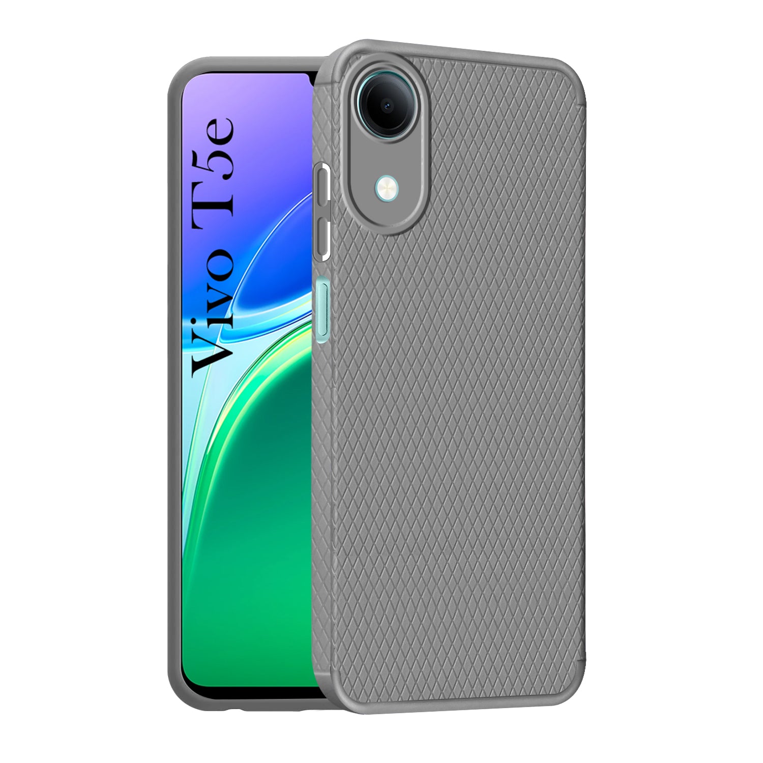 For Vivo T5e 4G Back Cover Case Liquid Silicone (Camera Protection | Side Grip Texture | Soft and Flexible)