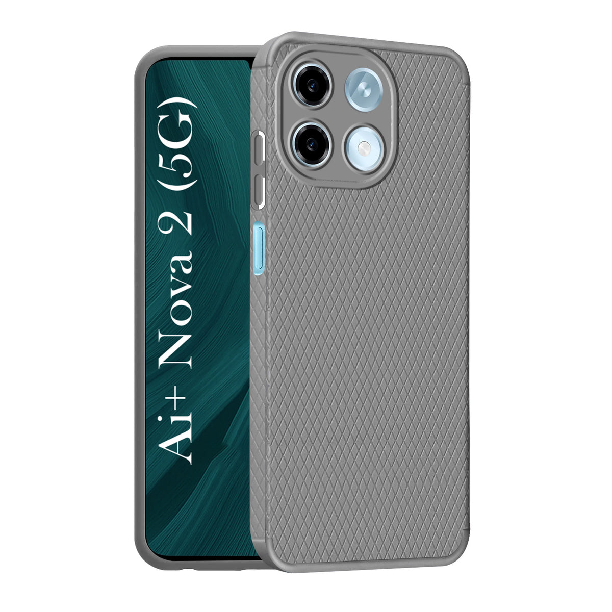 For Ai+ Nova 2 5G Back Cover Case Liquid Silicone (Camera Protection | Side Grip Texture | Soft and Flexible)