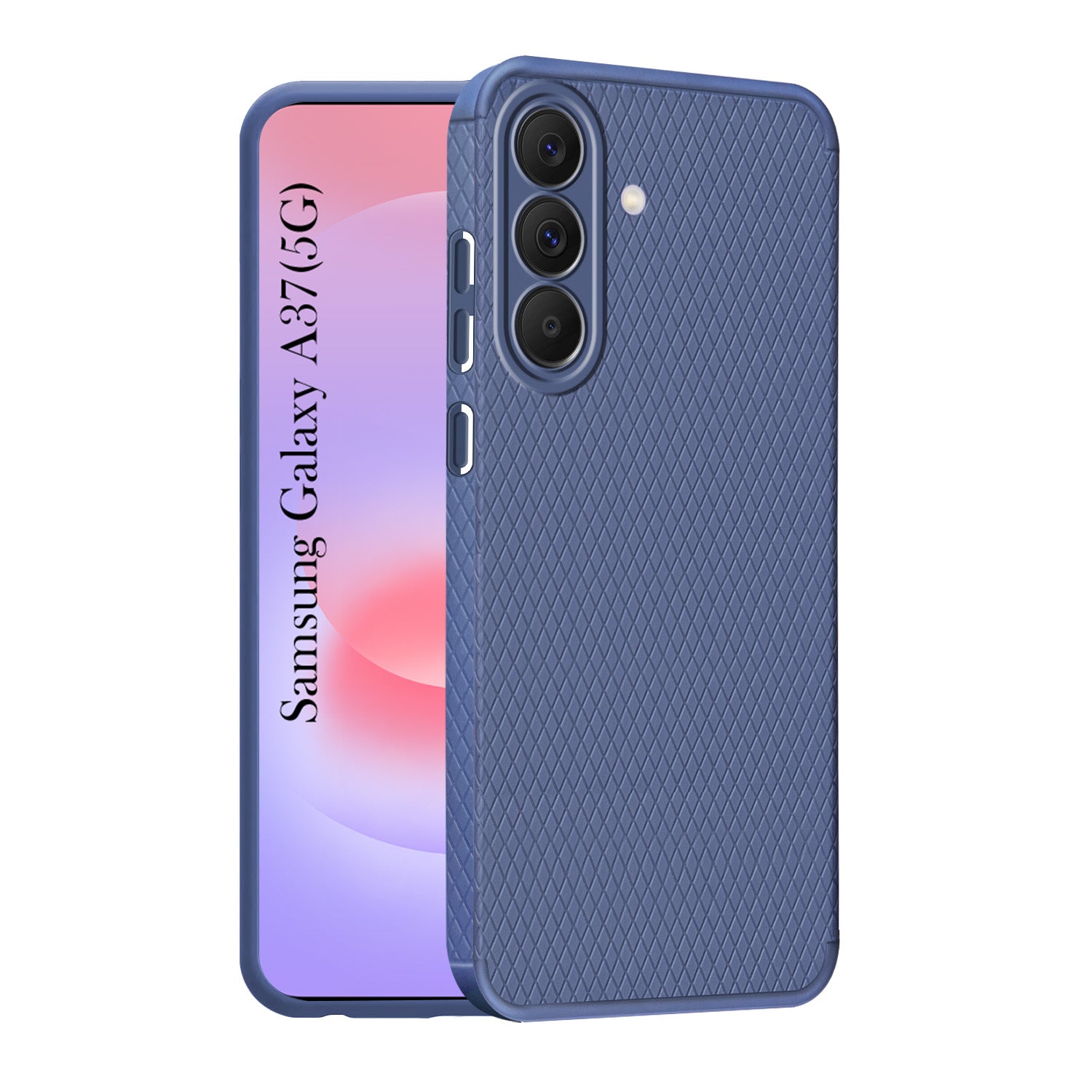 For Samsung Galaxy A37 5G Back Cover Case Liquid Silicone (Camera Protection | Side Grip Texture | Soft and Flexible)