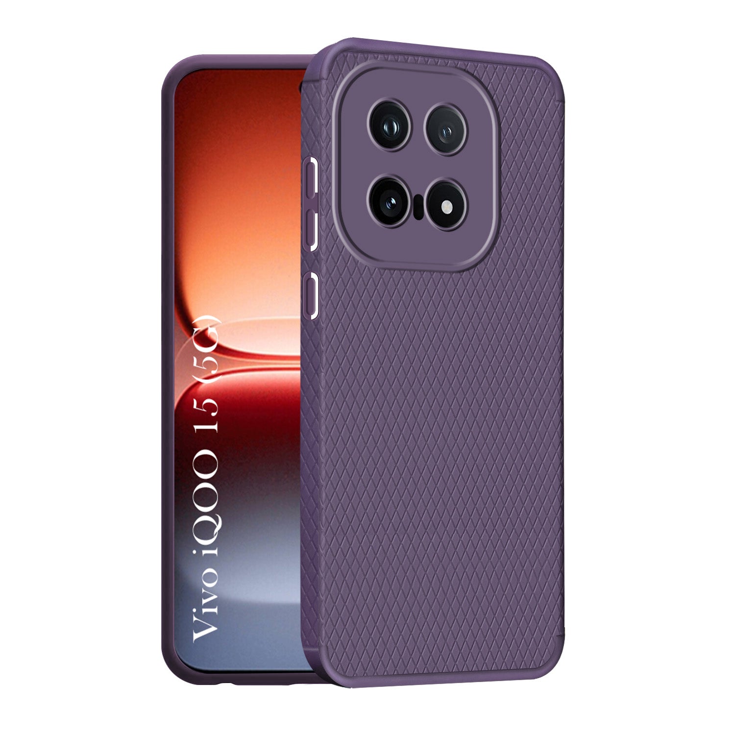 For Vivo iQOO 15 5G Back Cover Case Liquid Silicone (Camera Protection | Side Grip Texture | Soft and Flexible)